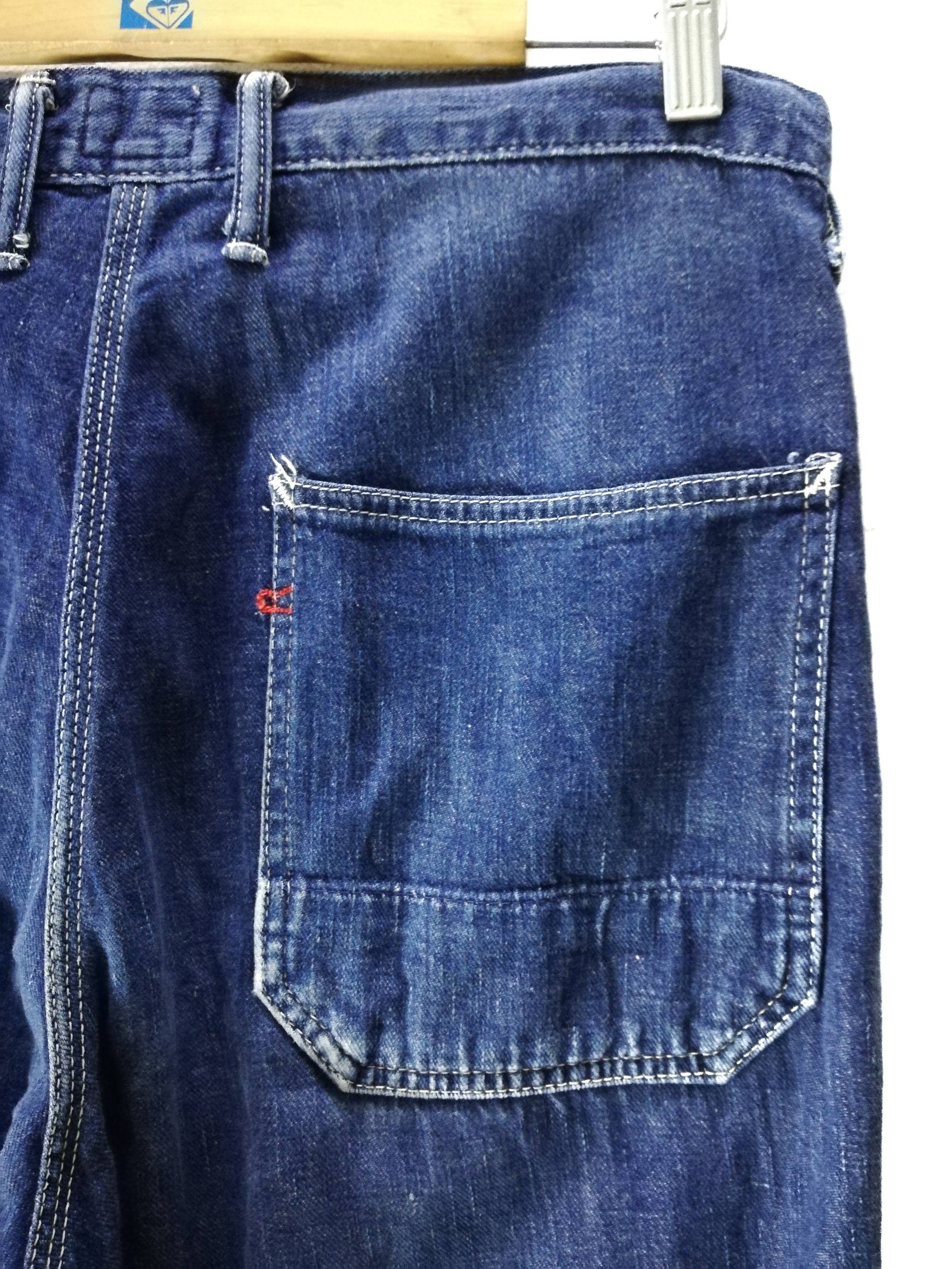 45rpm × Indigo 🔥Blue Cafe By 45rpm Denim Workers Pants Cotton🔥 Size US 33 - 7 Thumbnail
