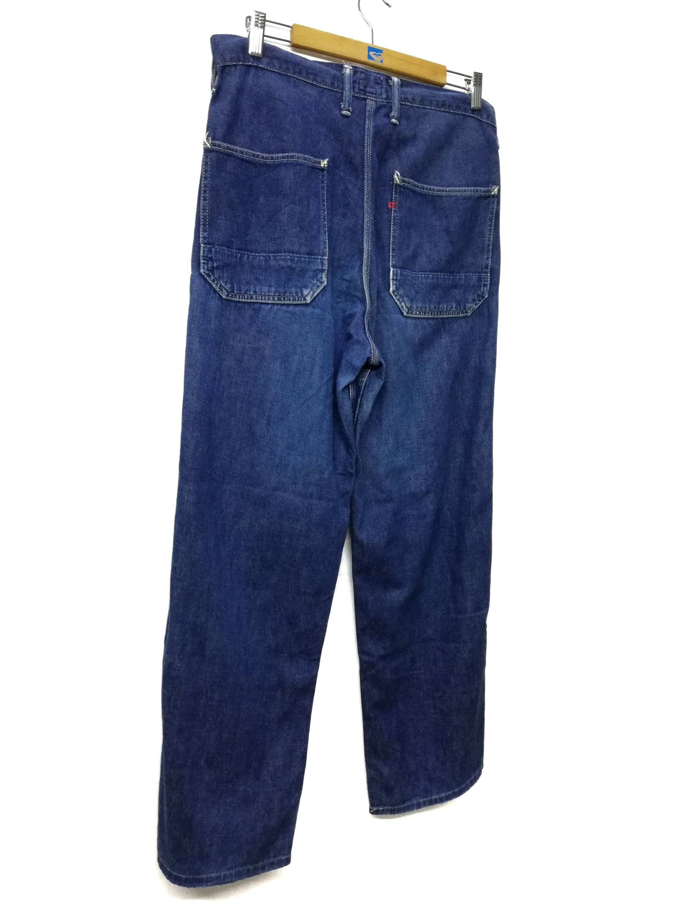 45rpm × Indigo 🔥Blue Cafe By 45rpm Denim Workers Pants Cotton🔥 Size US 33 - 6 Thumbnail