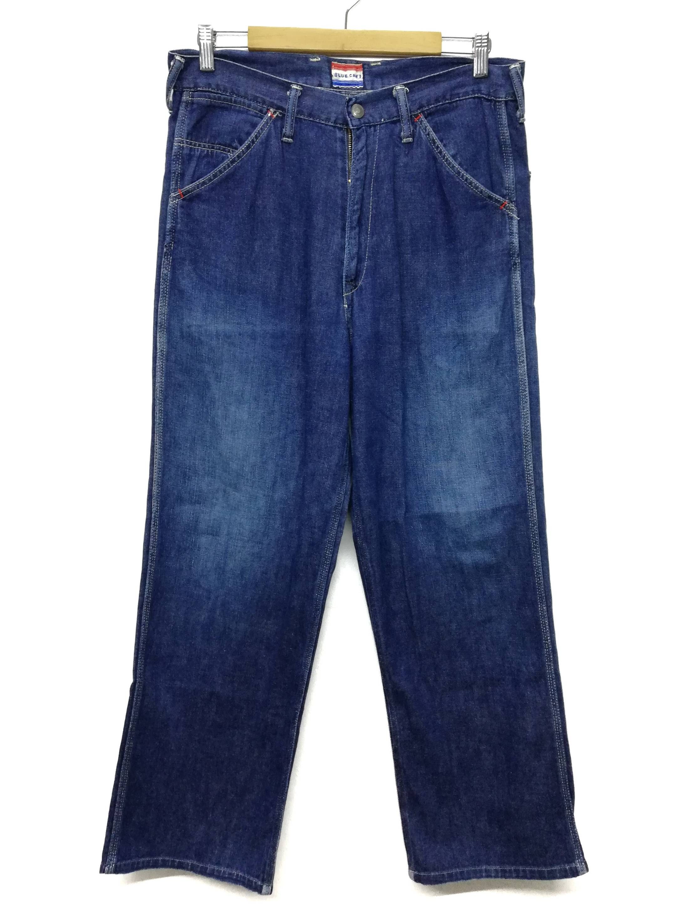 45rpm × Indigo 🔥Blue Cafe By 45rpm Denim Workers Pants Cotton🔥 Size US 33 - 2 Thumbnail