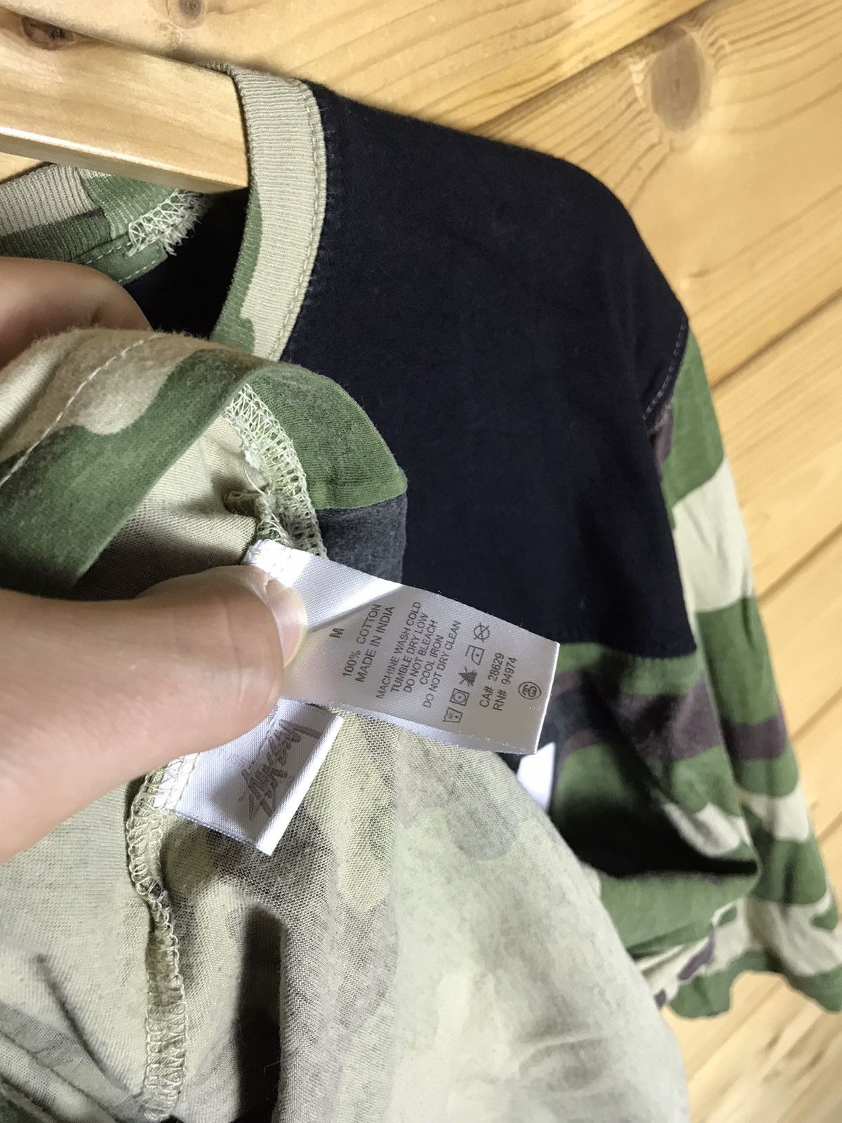 Stussy Stussy big logo 3/4 half sleeve camo shirt Size US S / EU 44-46 / 1 - 8 Thumbnail