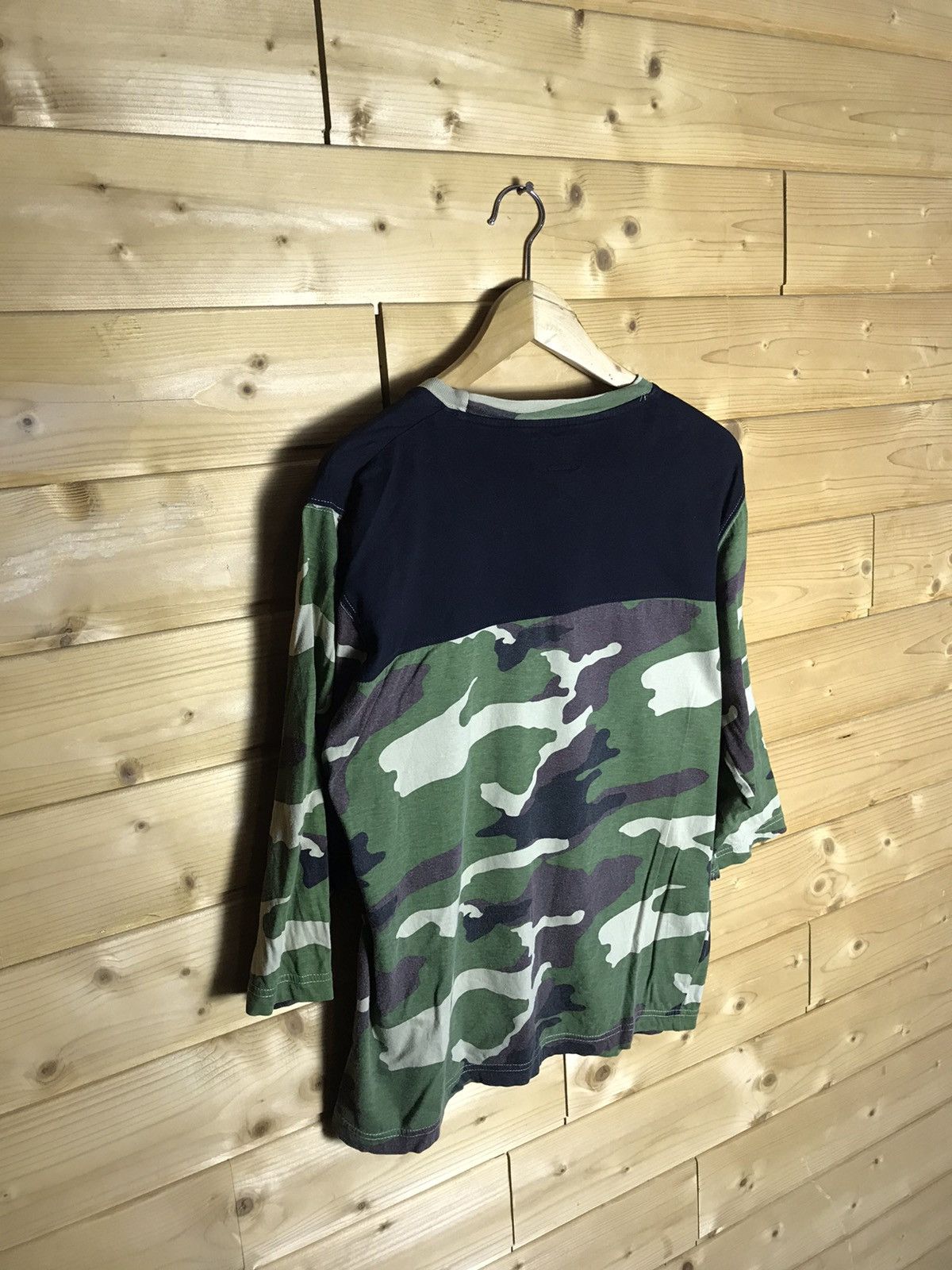 Stussy Stussy big logo 3/4 half sleeve camo shirt Size US S / EU 44-46 / 1 - 9 Thumbnail