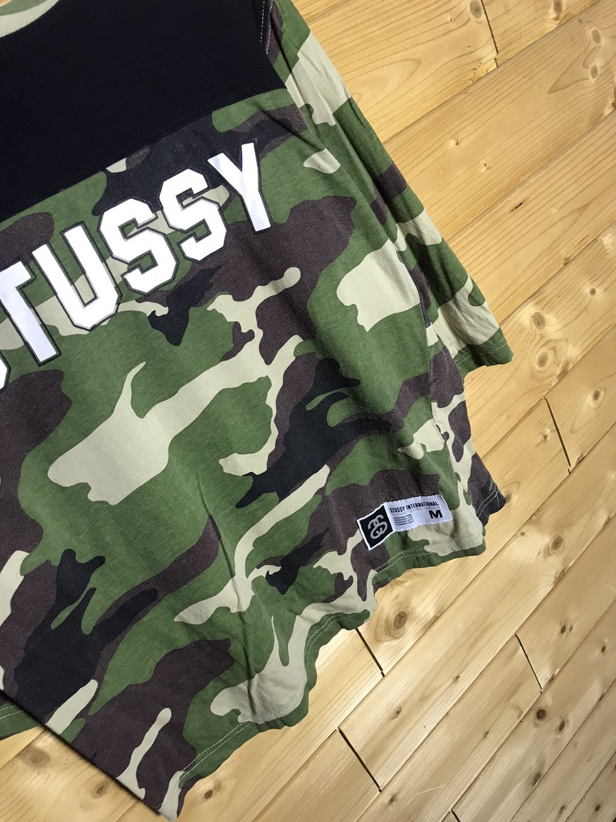 Stussy Stussy big logo 3/4 half sleeve camo shirt Size US S / EU 44-46 / 1 - 3 Thumbnail