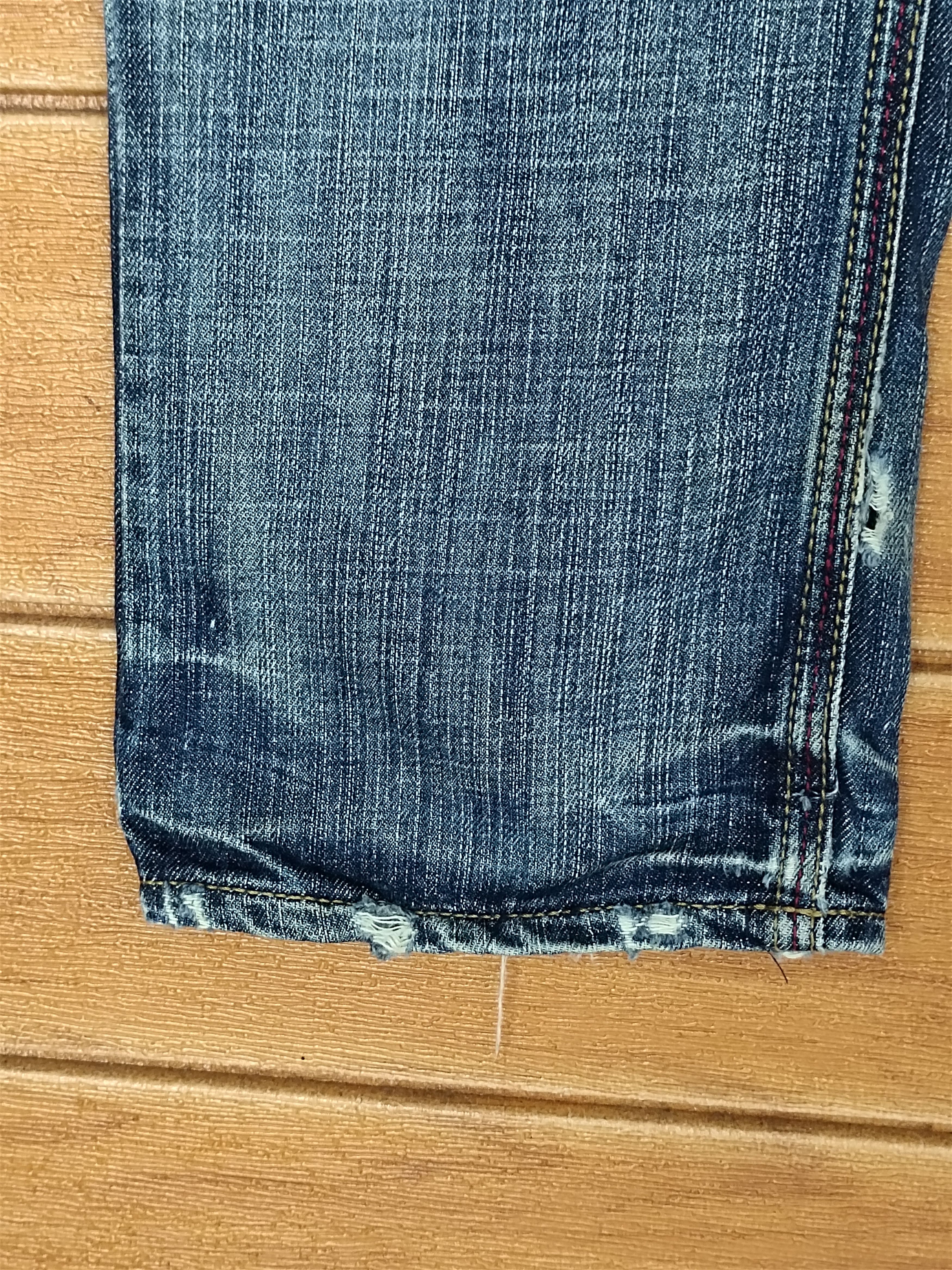 Kapital Edge Rupert Skull Distressed Denim Jeans Size US 31 - 8 Thumbnail