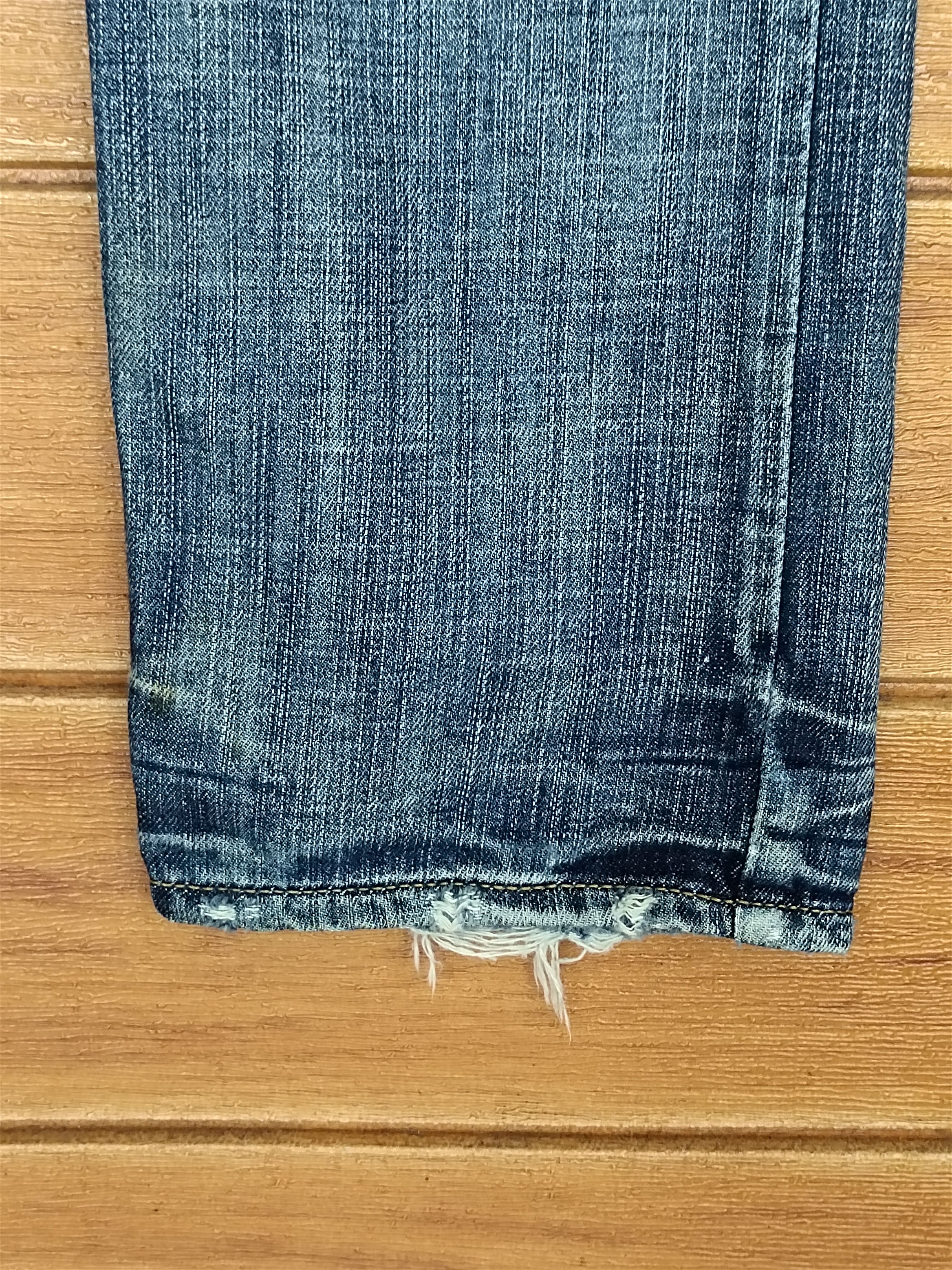 Kapital Edge Rupert Skull Distressed Denim Jeans Size US 31 - 7 Thumbnail