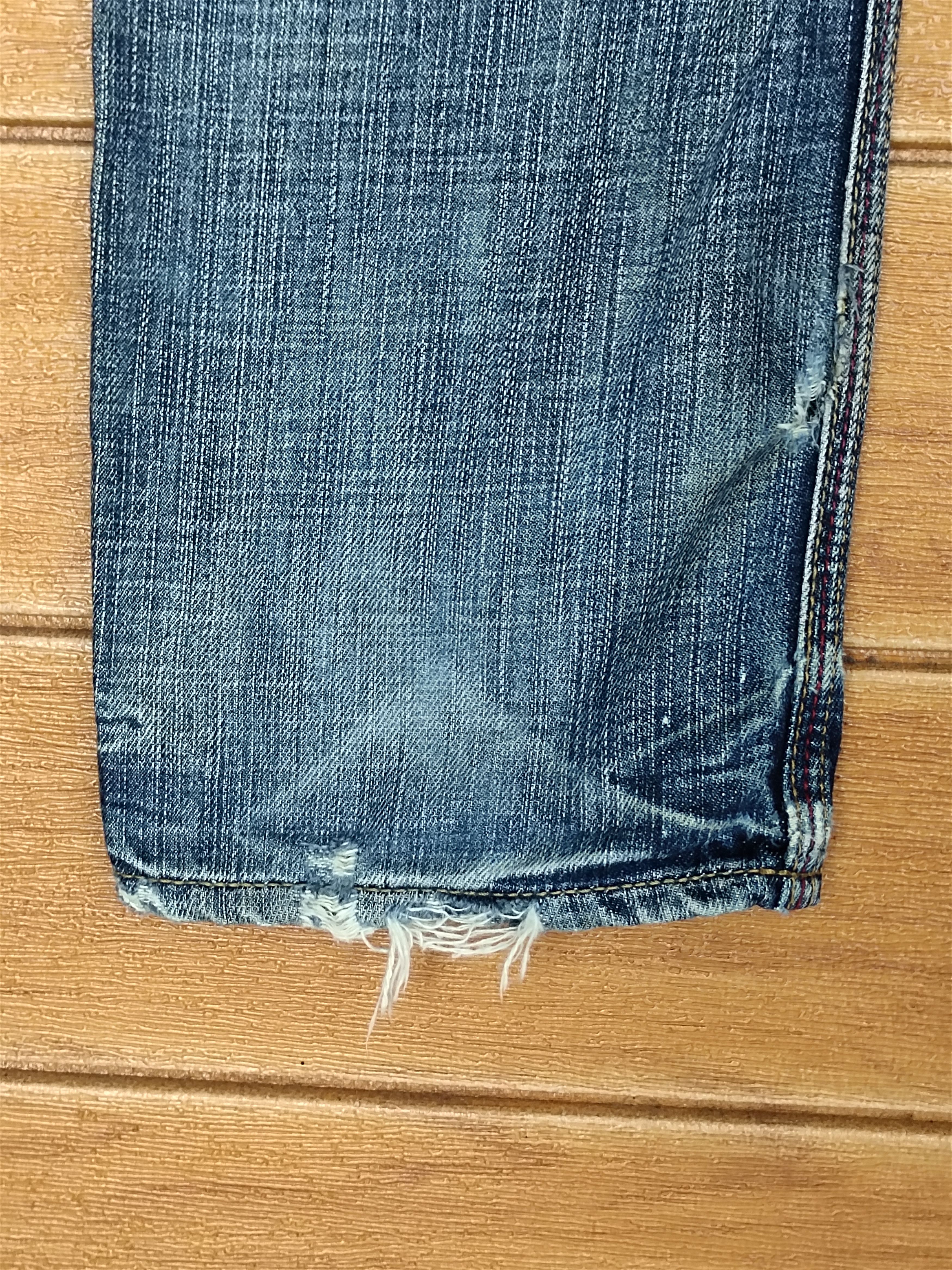 Kapital Edge Rupert Skull Distressed Denim Jeans Size US 31 - 14 Thumbnail