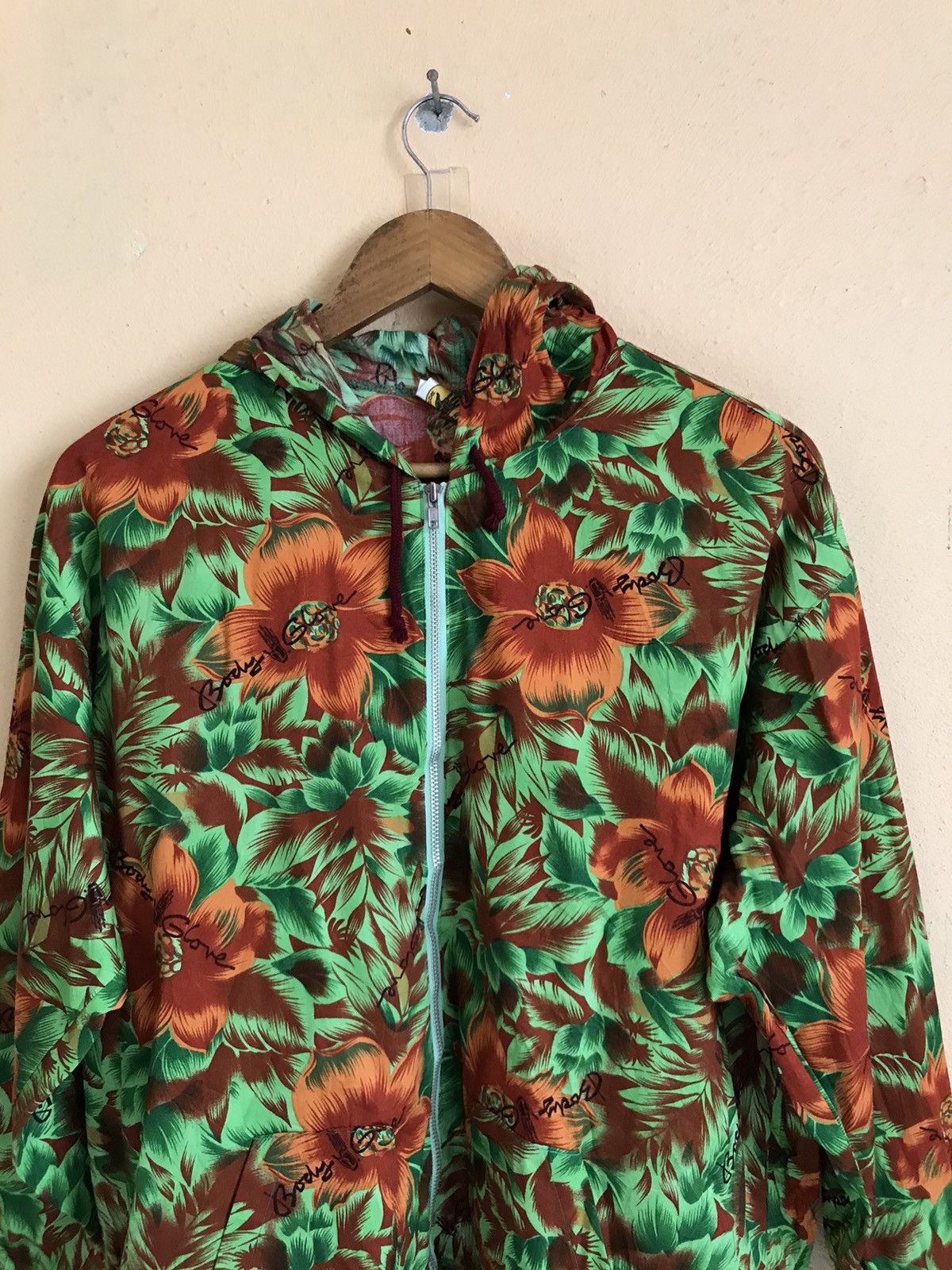 Body Glove × Vintage VINTAGE BODY GLOVE HAWAIIAN SURF BEACH HOODIE OVERPRINT Size US M / EU 48-50 / 2 - 5 Thumbnail