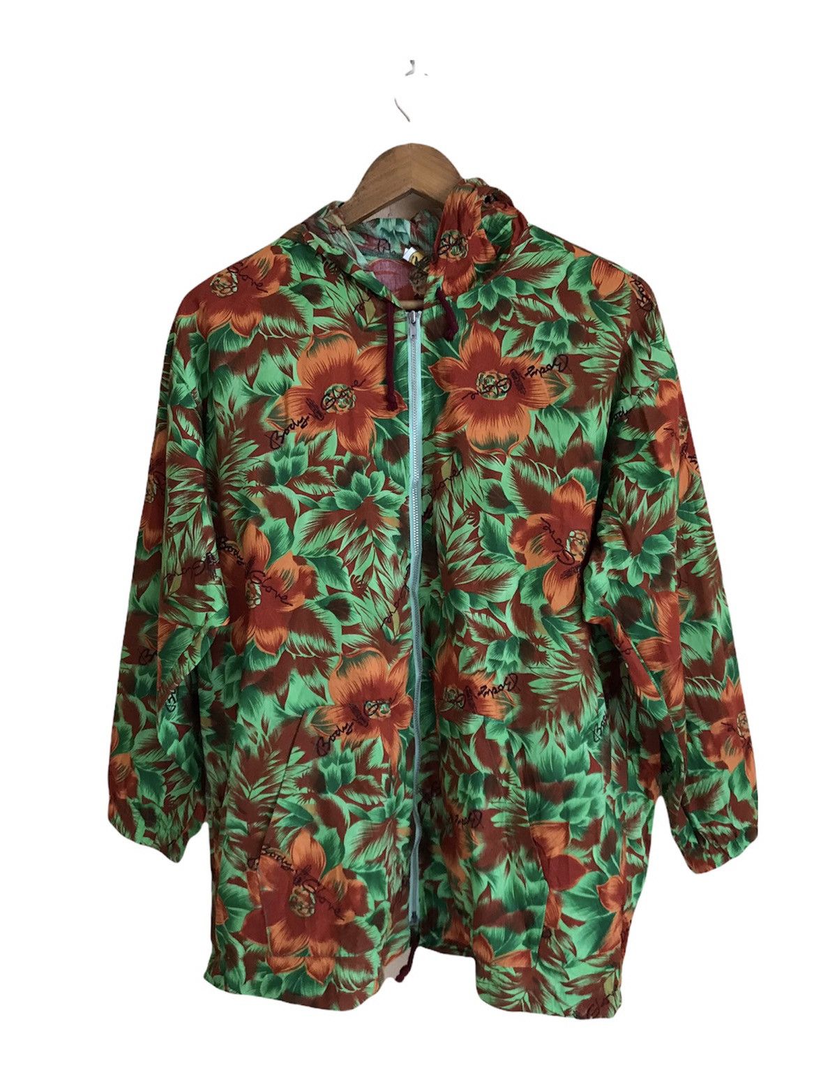 image of Vintage Body Glove Hawaiian Surf Beach Hoodie Overprint, Men's (Size Medium)