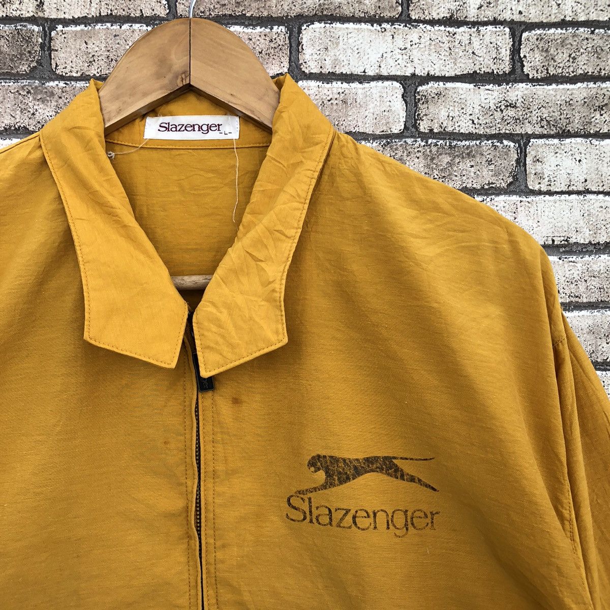 Sports Specialties Vintage Slazenger Black Panther Backprint Light Jacket Size US L / EU 52-54 / 3 - 4 Thumbnail