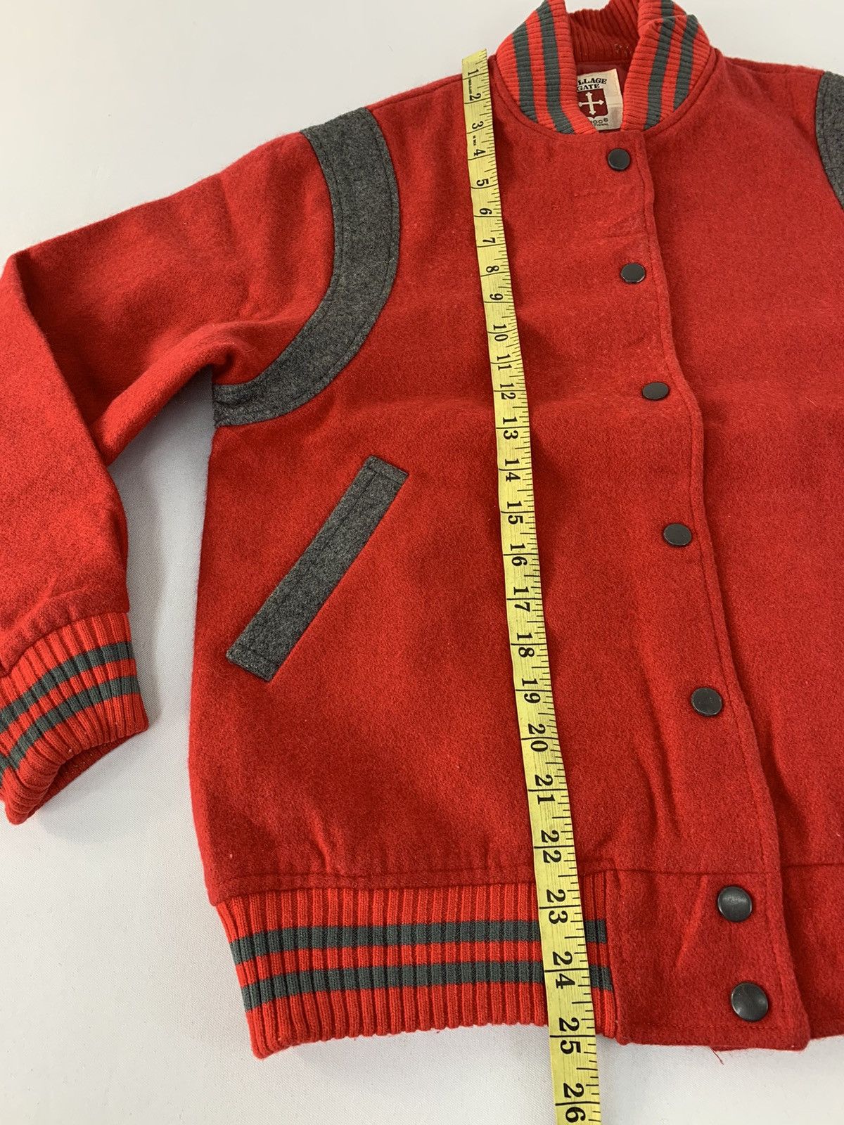 Japanese Brand Rare Hype Village Gate Moc Traditional Varsity Bomber Jacket Size US M / EU 48-50 / 2 - 9 Thumbnail