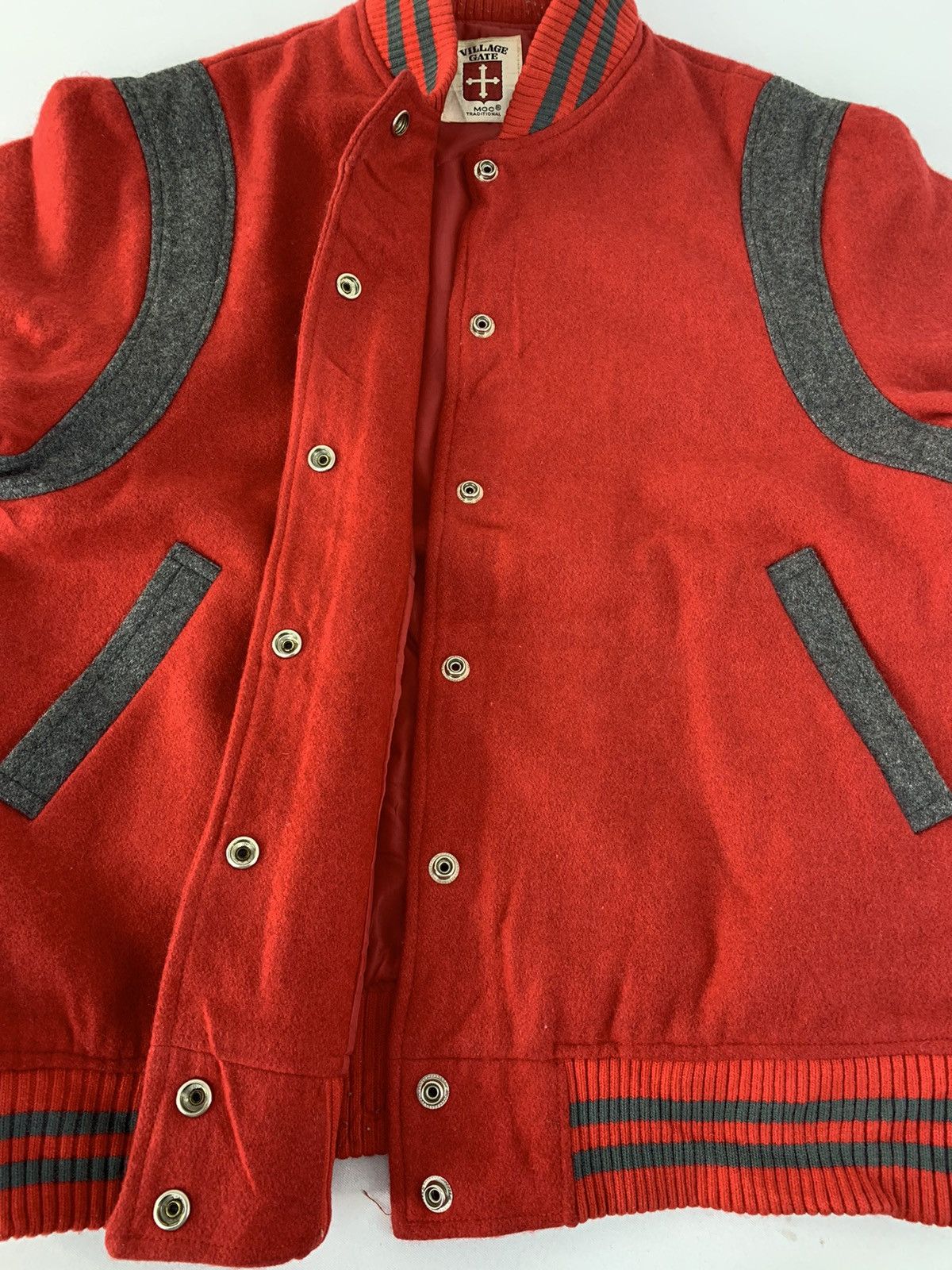 Japanese Brand Rare Hype Village Gate Moc Traditional Varsity Bomber Jacket Size US M / EU 48-50 / 2 - 3 Thumbnail