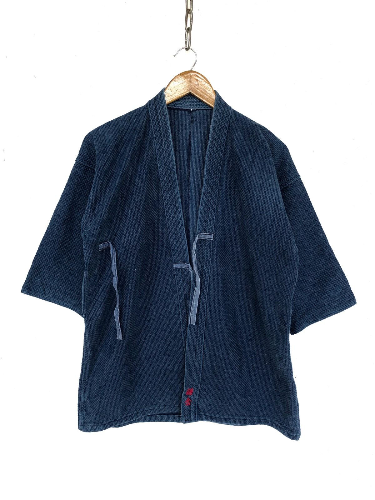 Indigo Vtg Samurai Clothing Jacket Indigo Dye Kendo Eras Size US S / EU 44-46 / 1 - 6 Thumbnail