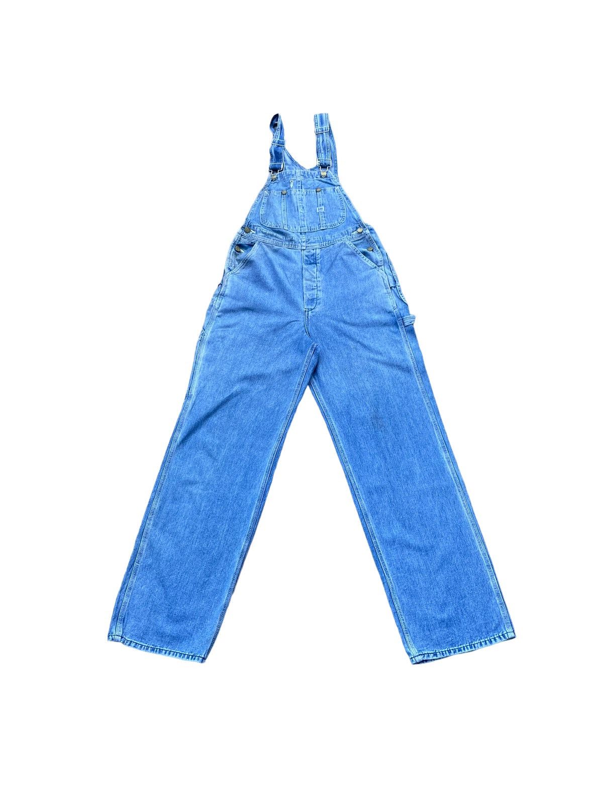 Lee × Vintage Vintage Lee Sanforized Denim Overalls Size US 31 - 1 Thumbnail