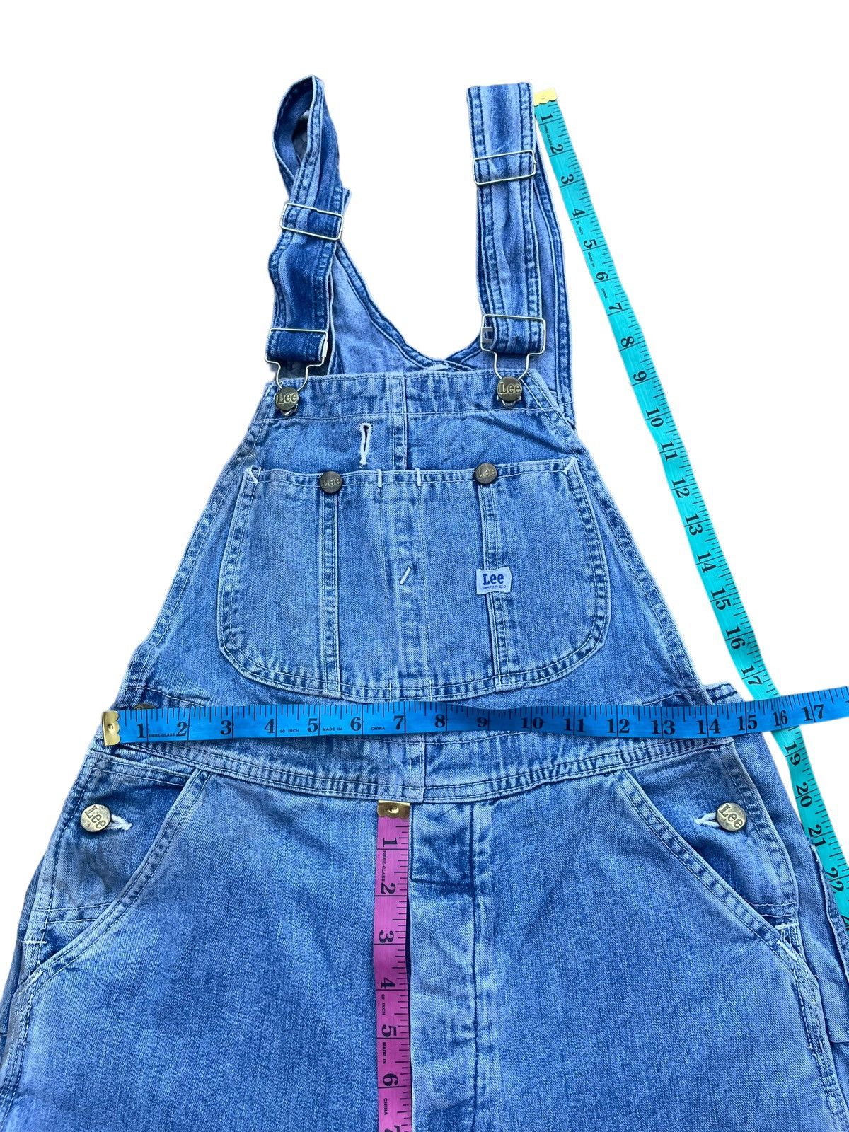 Lee × Vintage Vintage Lee Sanforized Denim Overalls Size US 31 - 19 Thumbnail