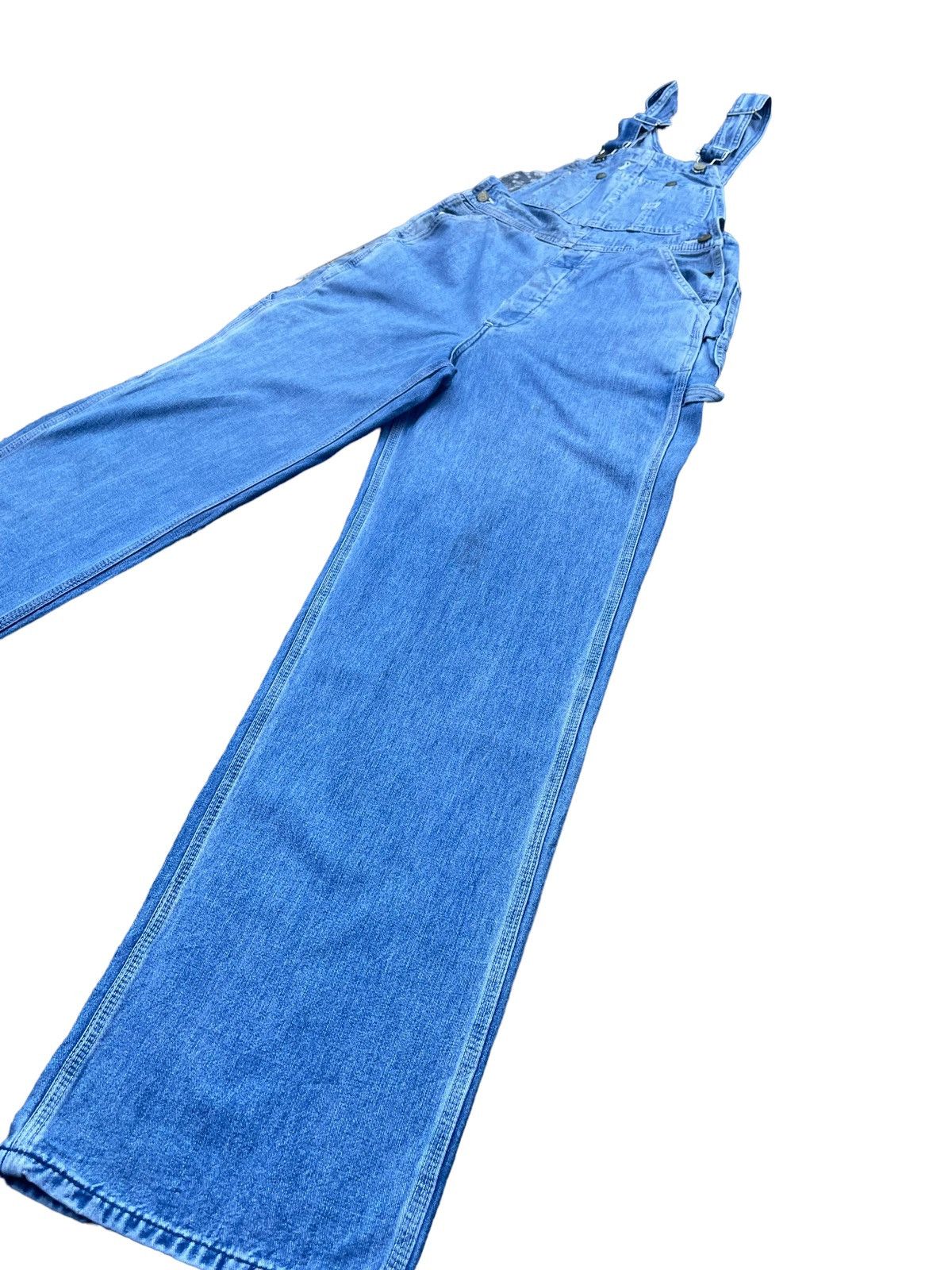Lee × Vintage Vintage Lee Sanforized Denim Overalls Size US 31 - 2 Thumbnail