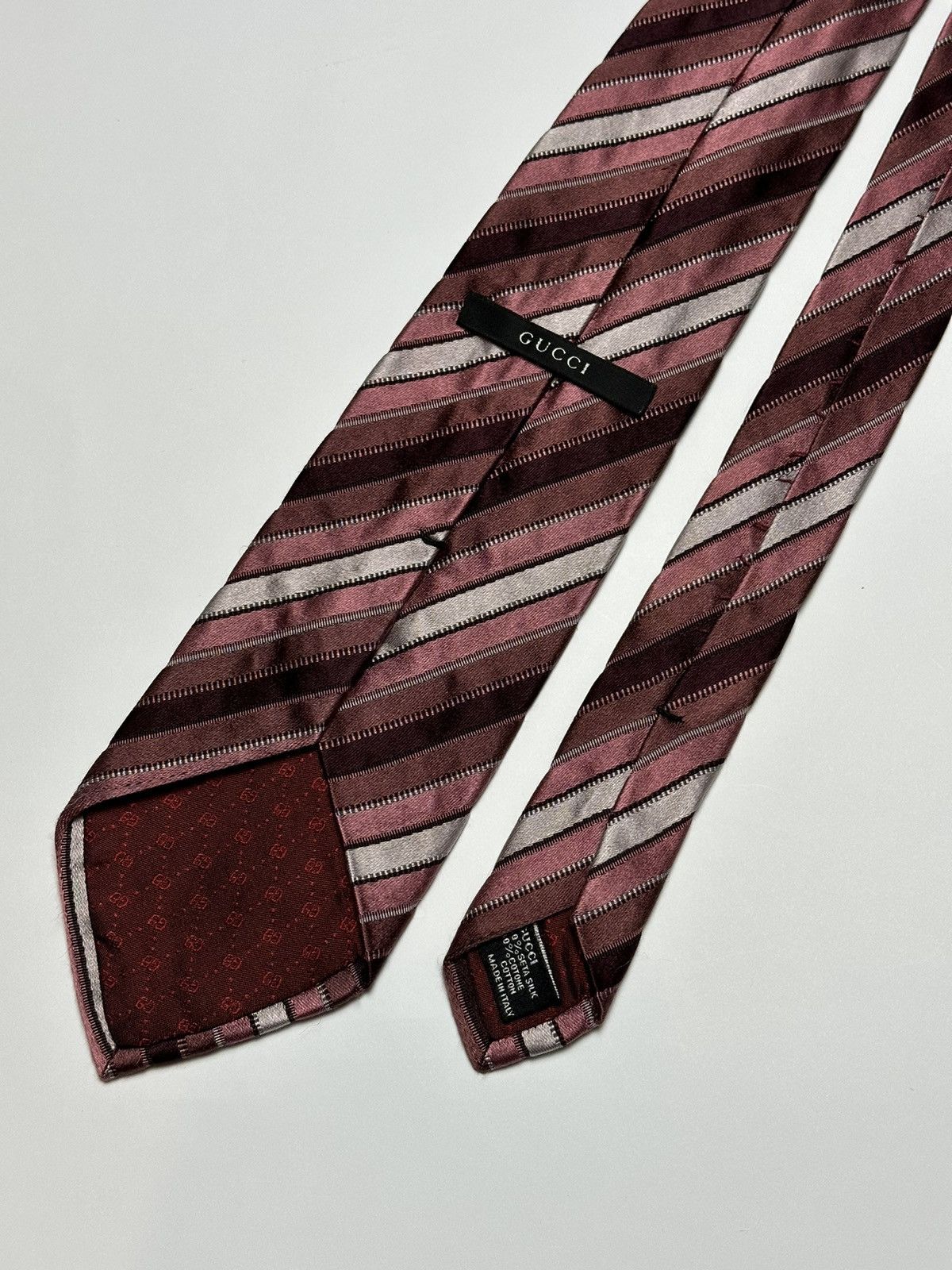 Gucci Vintage Gucci Silk Tie Size ONE SIZE - 4 Thumbnail