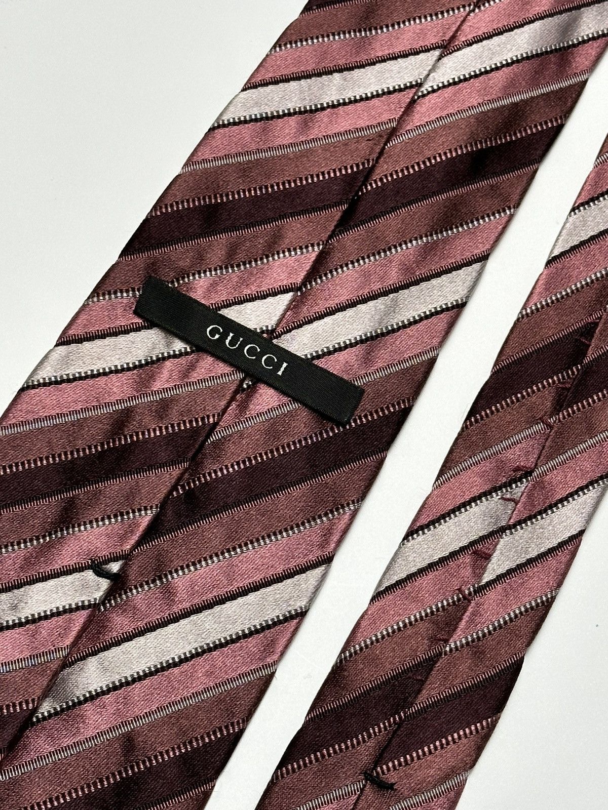 Gucci Vintage Gucci Silk Tie Size ONE SIZE - 5 Thumbnail
