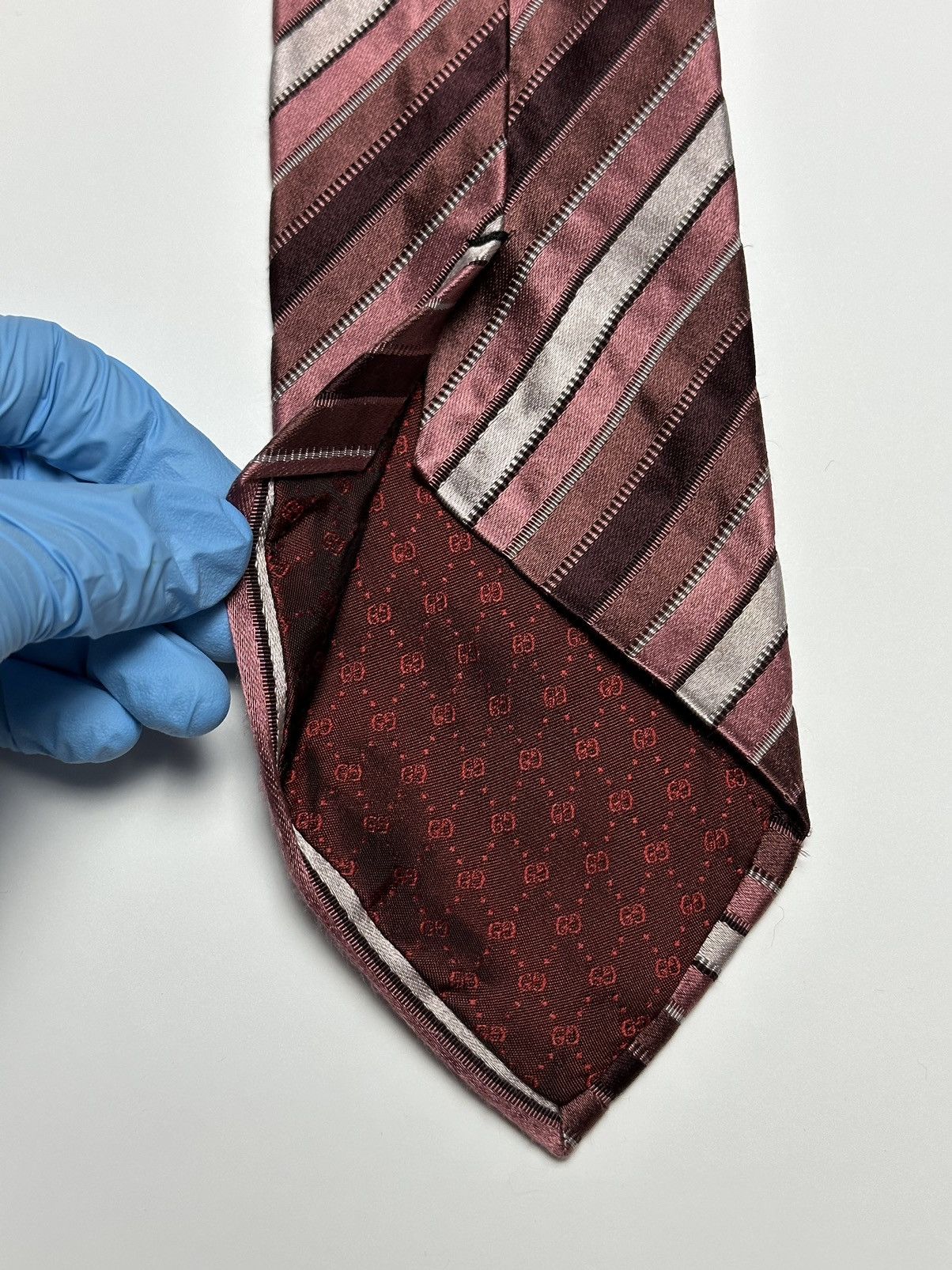 Gucci Vintage Gucci Silk Tie Size ONE SIZE - 9 Thumbnail