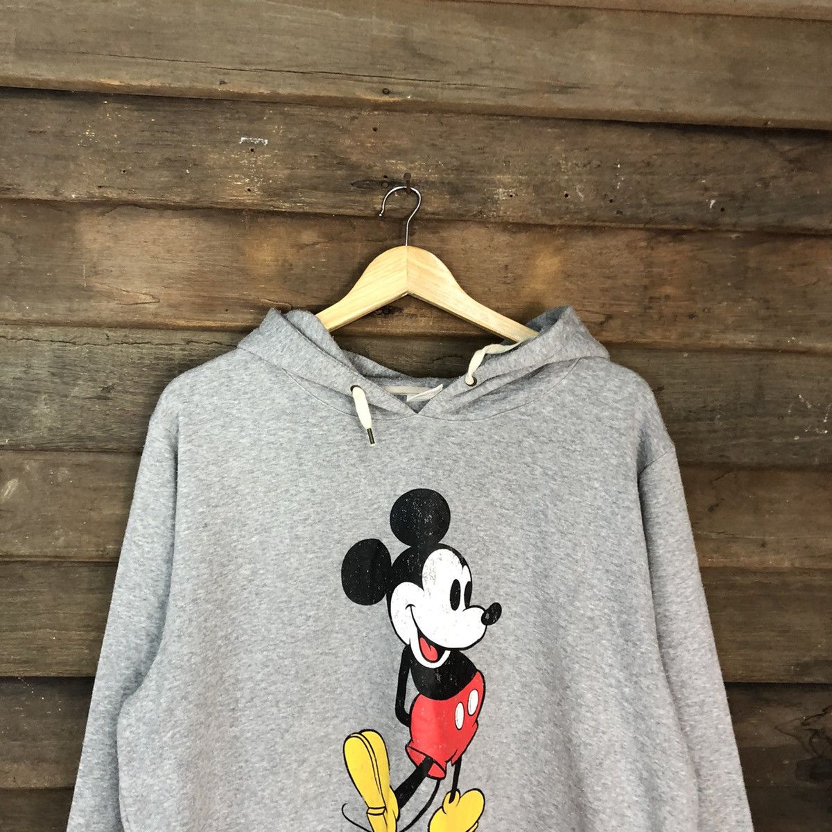 Disney Mickey Mouse By Belle Maison Grey Sweatshirt hoodie #410B Size US XL / EU 56 / 4 - 8 Thumbnail