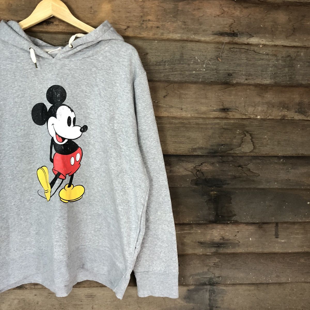 Disney Mickey Mouse By Belle Maison Grey Sweatshirt hoodie #410B Size US XL / EU 56 / 4 - 5 Thumbnail