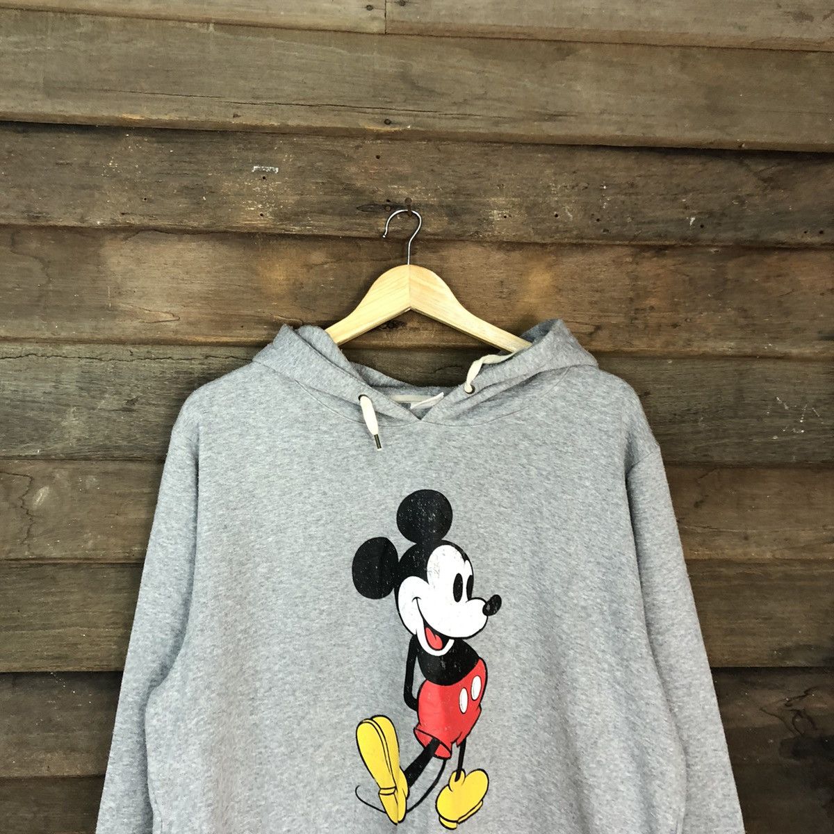 Disney Mickey Mouse By Belle Maison Grey Sweatshirt hoodie #410B Size US XL / EU 56 / 4 - 2 Thumbnail