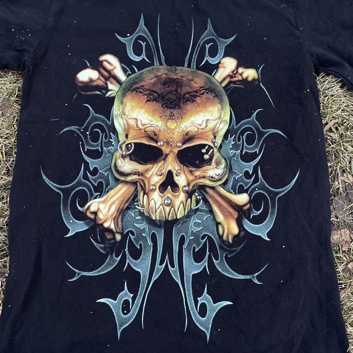 Band Tees Vintage 90s 666 Skulls Sexy Vamp Dead Face Horror Tee 90s Size US M / EU 48-50 / 2 - 4 Thumbnail