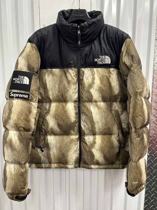 Supreme Supreme x The North Face Fur Print Nuptse | Grailed