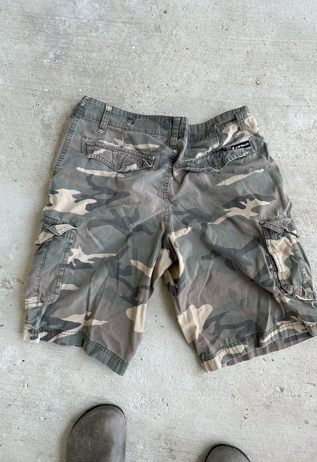 Vintage Vintage Airwalk camo Baggy Cargo Shorts Grailed