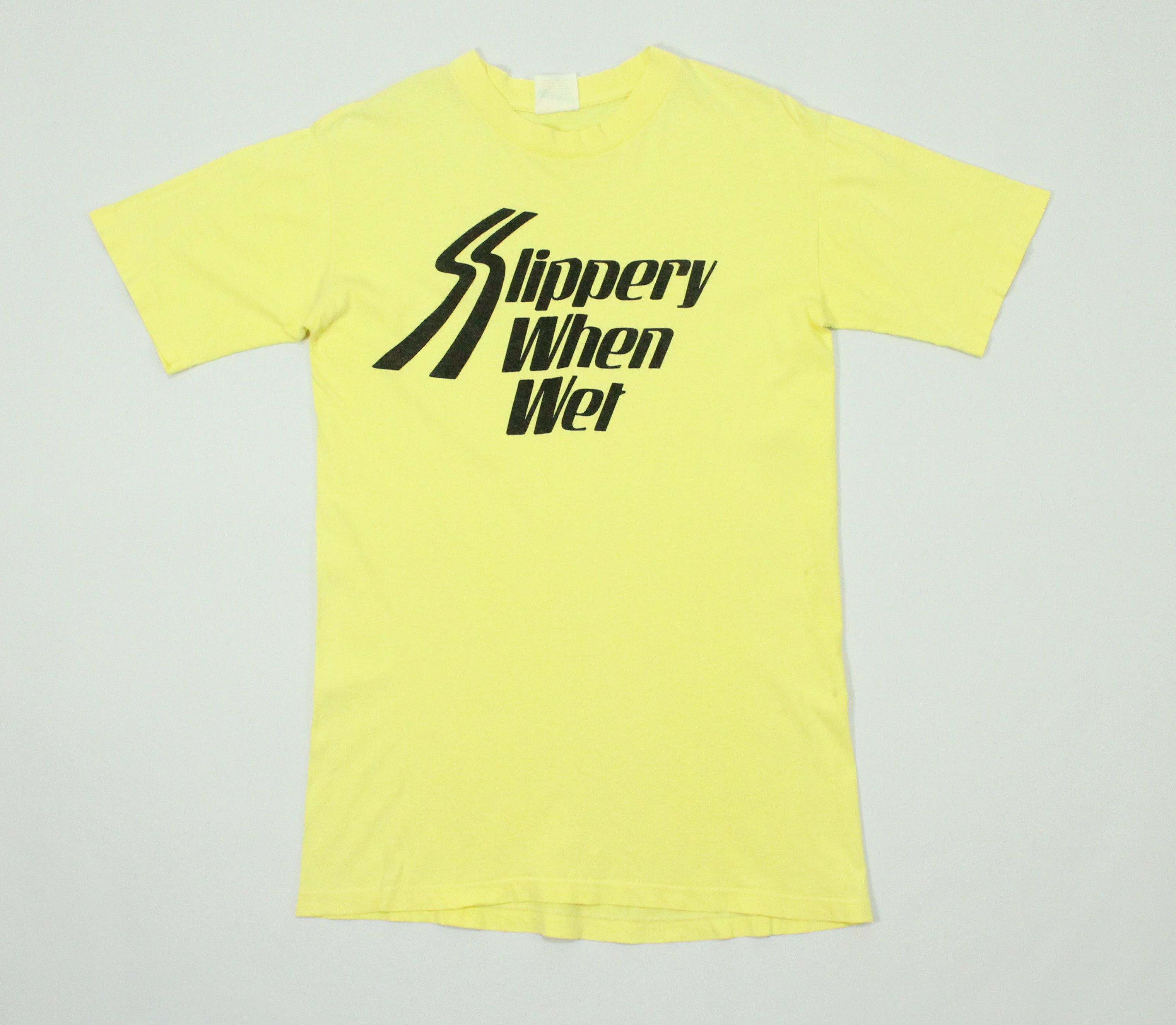 Vintage Vintage 90s SLIPPERY WHEN WET Shirt Bon Jovi Size US M / EU 48-50 / 2 - 4 Thumbnail