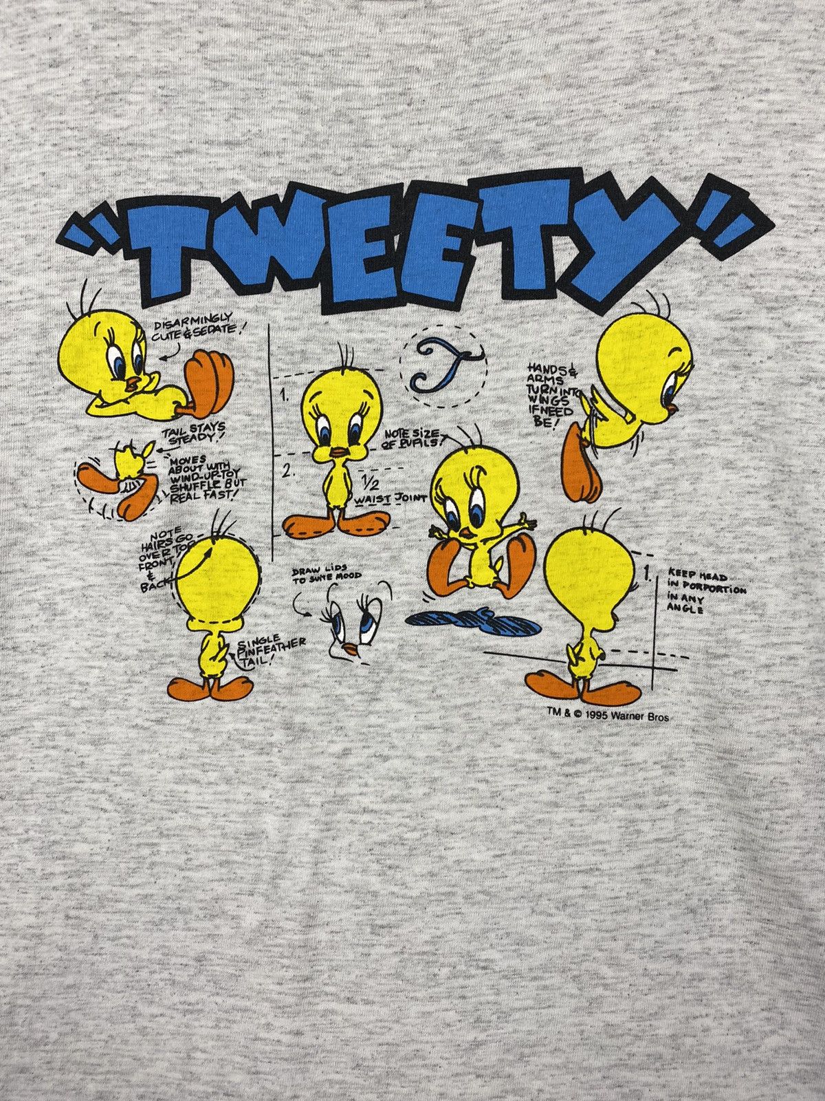 Vintage NEED GONE 🔥 Vintage 90’s Looney Tunes Tweety Bird T Shirt Size US L / EU 52-54 / 3 - 3 Thumbnail