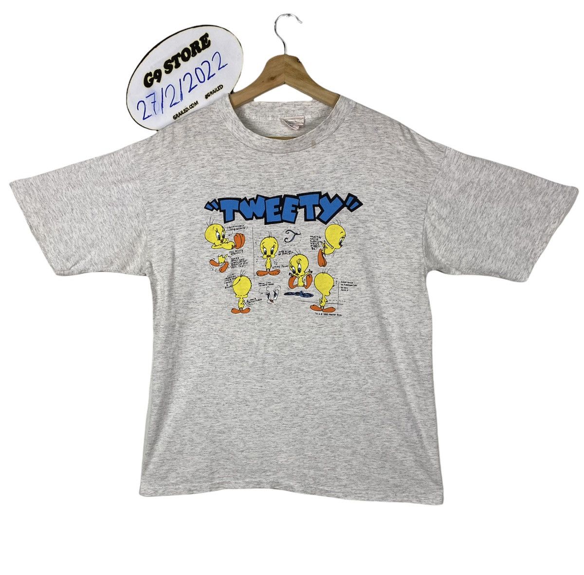 Vintage NEED GONE 🔥 Vintage 90’s Looney Tunes Tweety Bird T Shirt Size US L / EU 52-54 / 3 - 1 Thumbnail