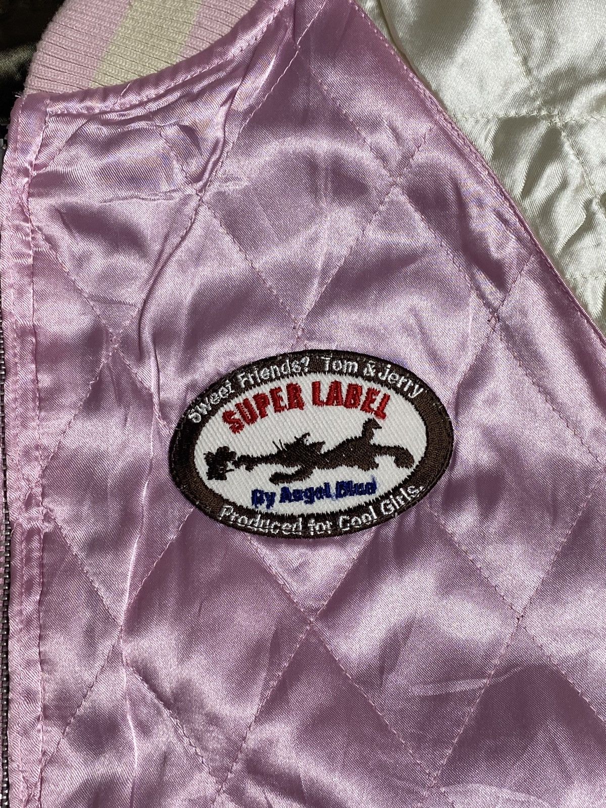 Angel Blue ☠️NEEDGONE☠️90s Angel Blue Reversible Satin Tom & Jerry Size US M / EU 48-50 / 2 - 12 Thumbnail