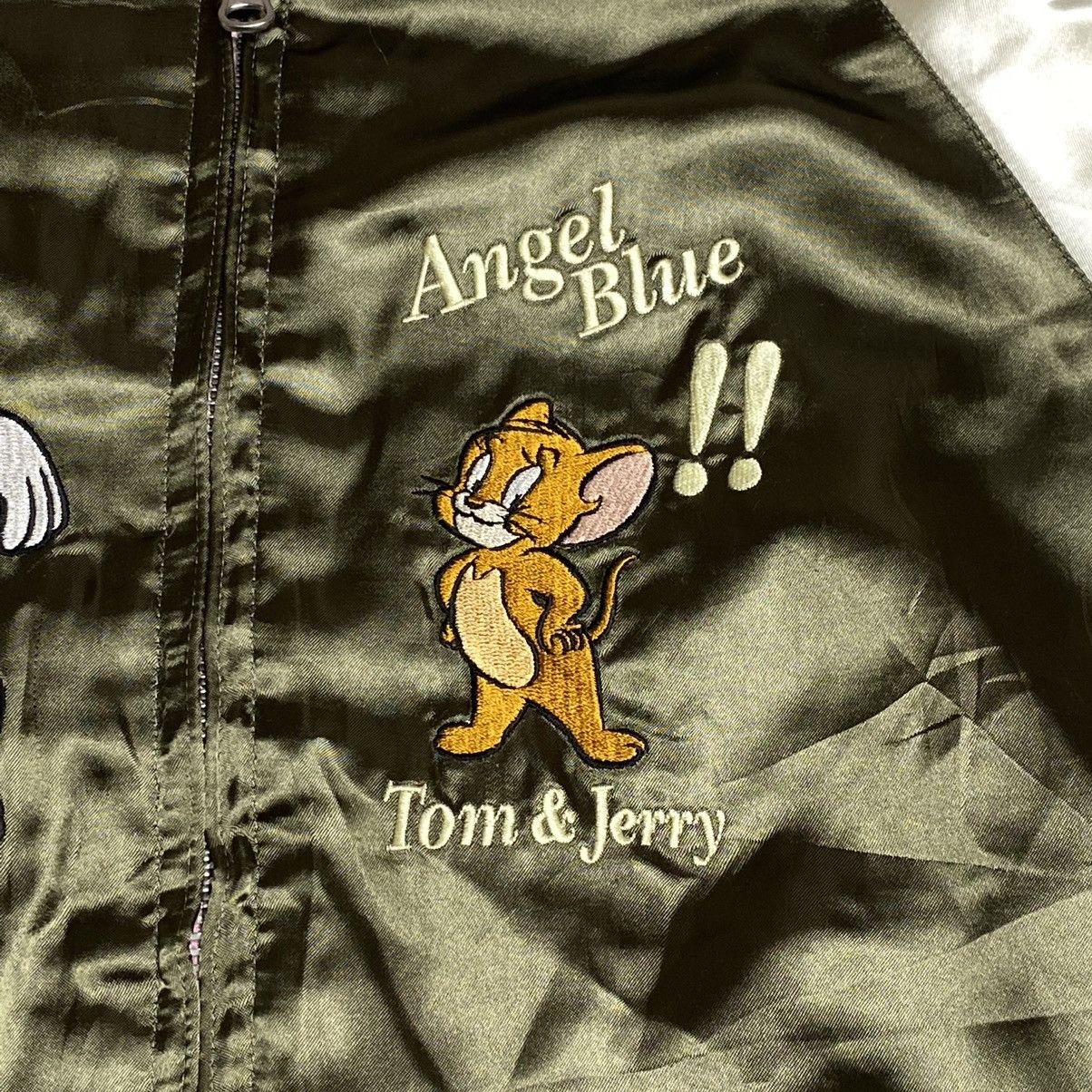 Angel Blue ☠️NEEDGONE☠️90s Angel Blue Reversible Satin Tom & Jerry Size US M / EU 48-50 / 2 - 11 Thumbnail