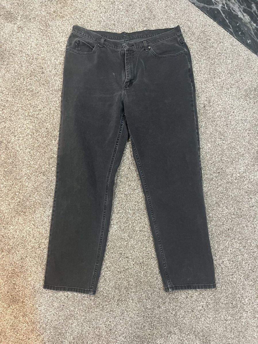Chic & Mode × Vintage Vintage Black Y2k 1999 Denim Jeans Size 42" / US 20 - 1 Thumbnail