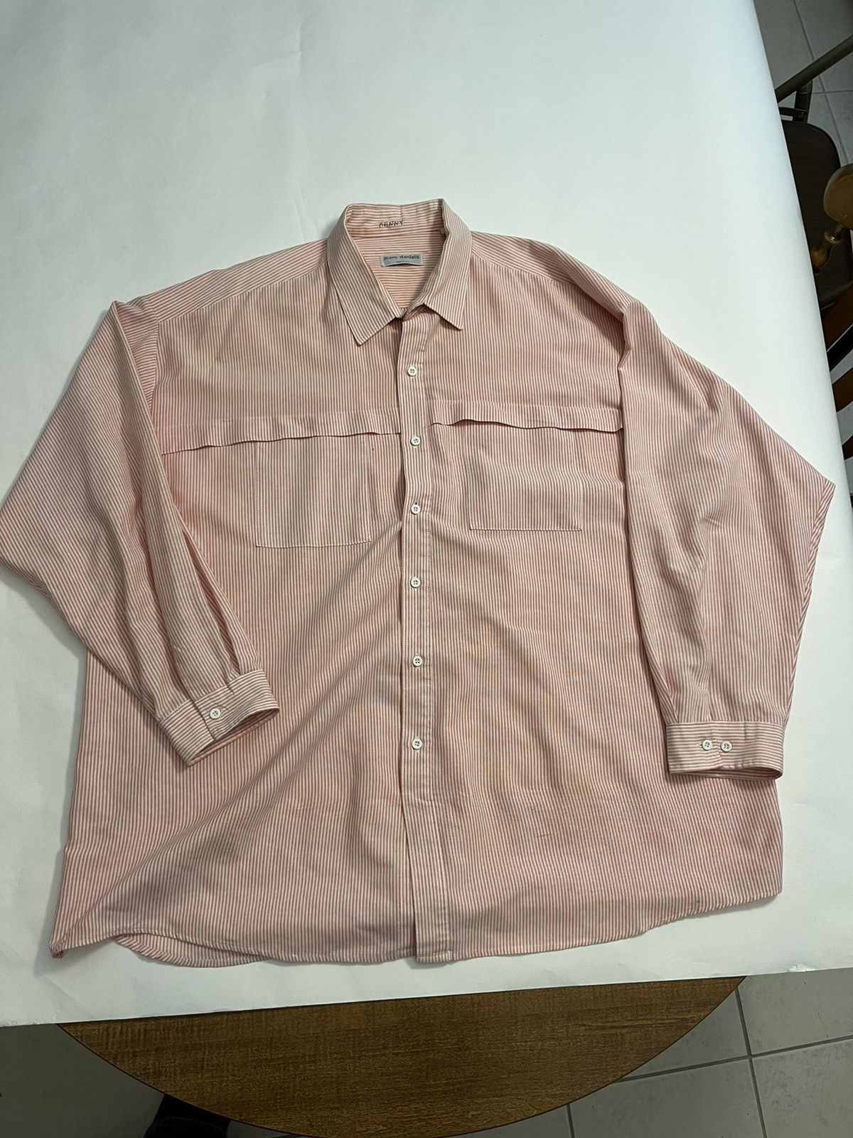 Vintage 90s Pinstripe Button Up Size US XL / EU 56 / 4 - 1 Thumbnail