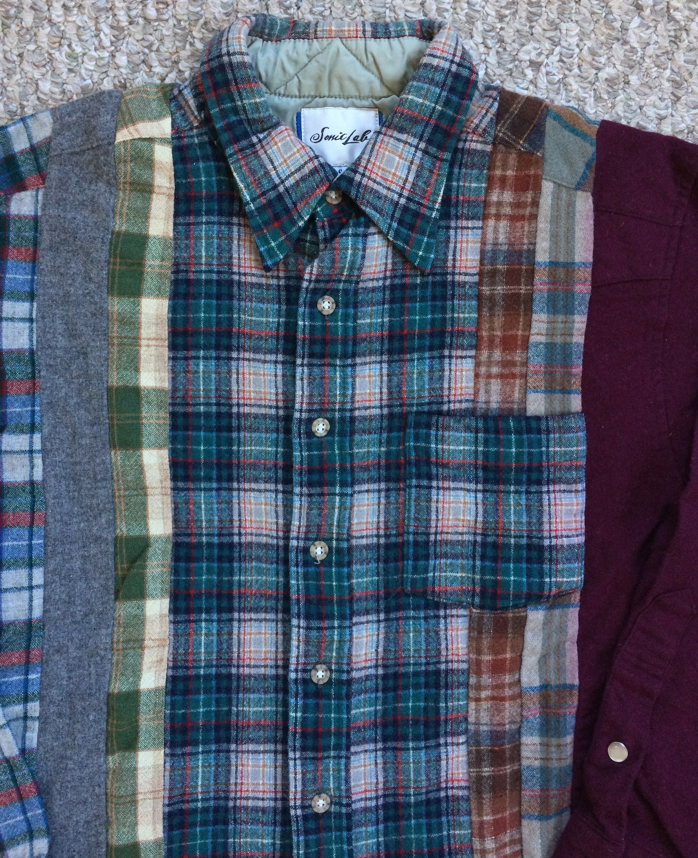 Needles Early 7 Cut Rebuild Wool Flannel! Size US S / EU 44-46 / 1 - 2 Thumbnail