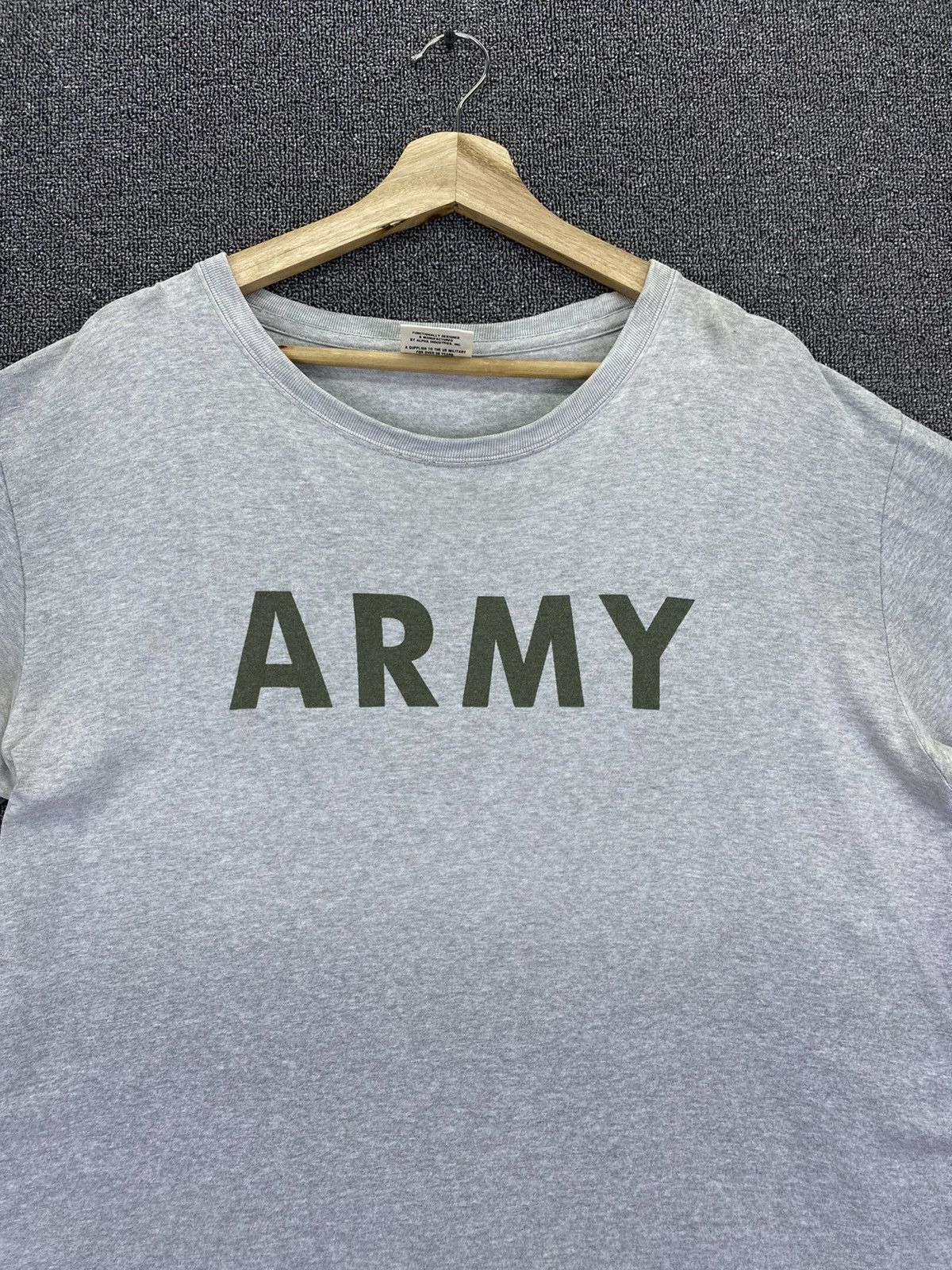 Alpha Industries Vintage US Military Army By Alpha Industries Tee T Shirts Size US XL / EU 56 / 4 - 5 Thumbnail