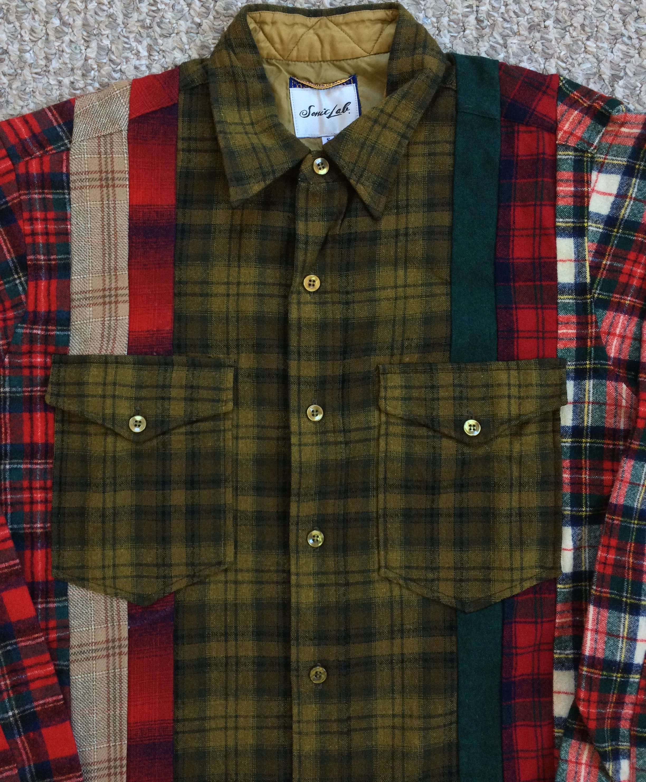 Needles × Sonic Lab Early 7 Cut Rebuild Wool Flannel! Size US S / EU 44-46 / 1 - 2 Thumbnail