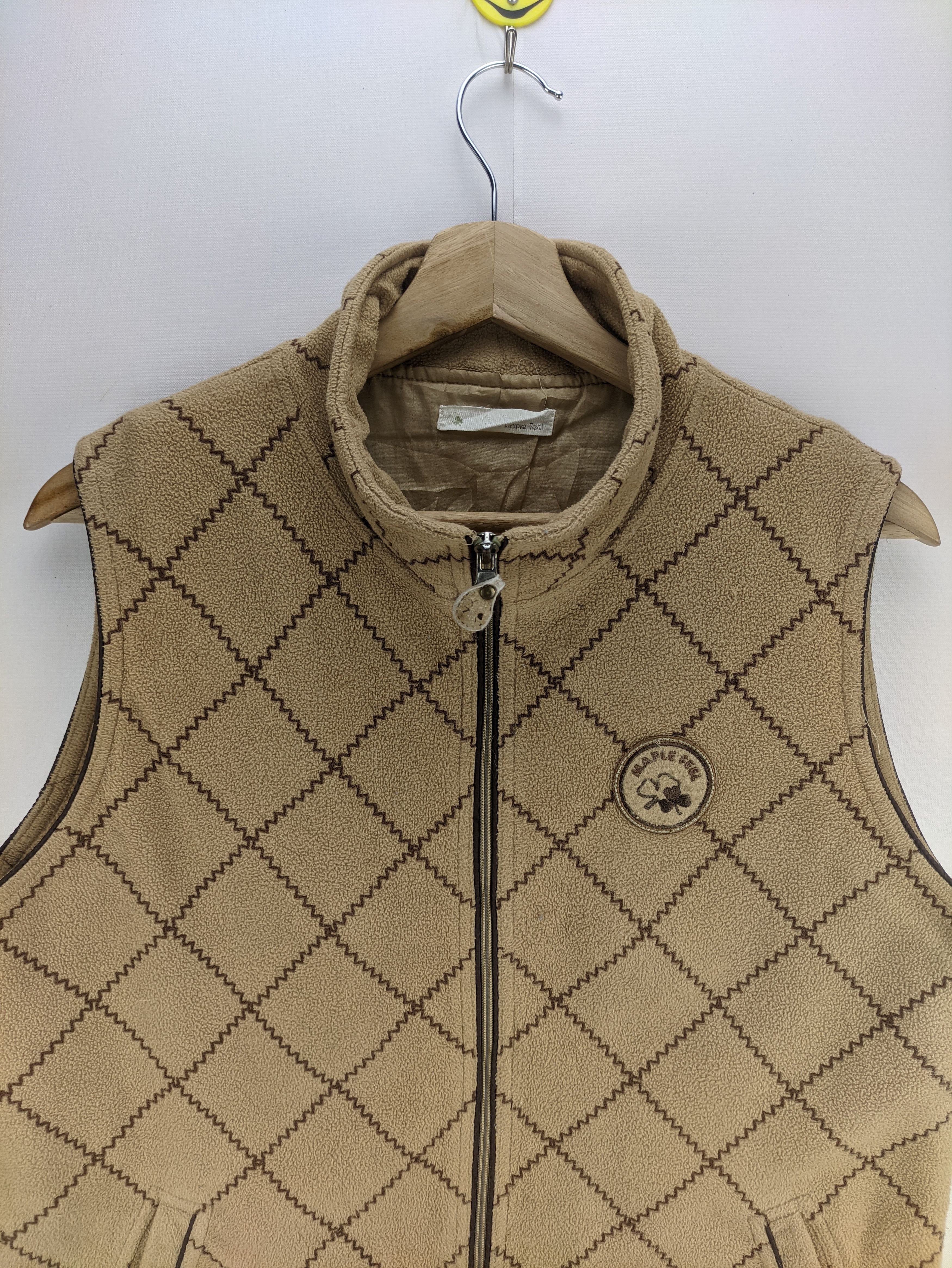 Japanese Brand Steals🔥Fleece Vest Zip Up by Maple Feel Size US M / EU 48-50 / 2 - 7 Thumbnail