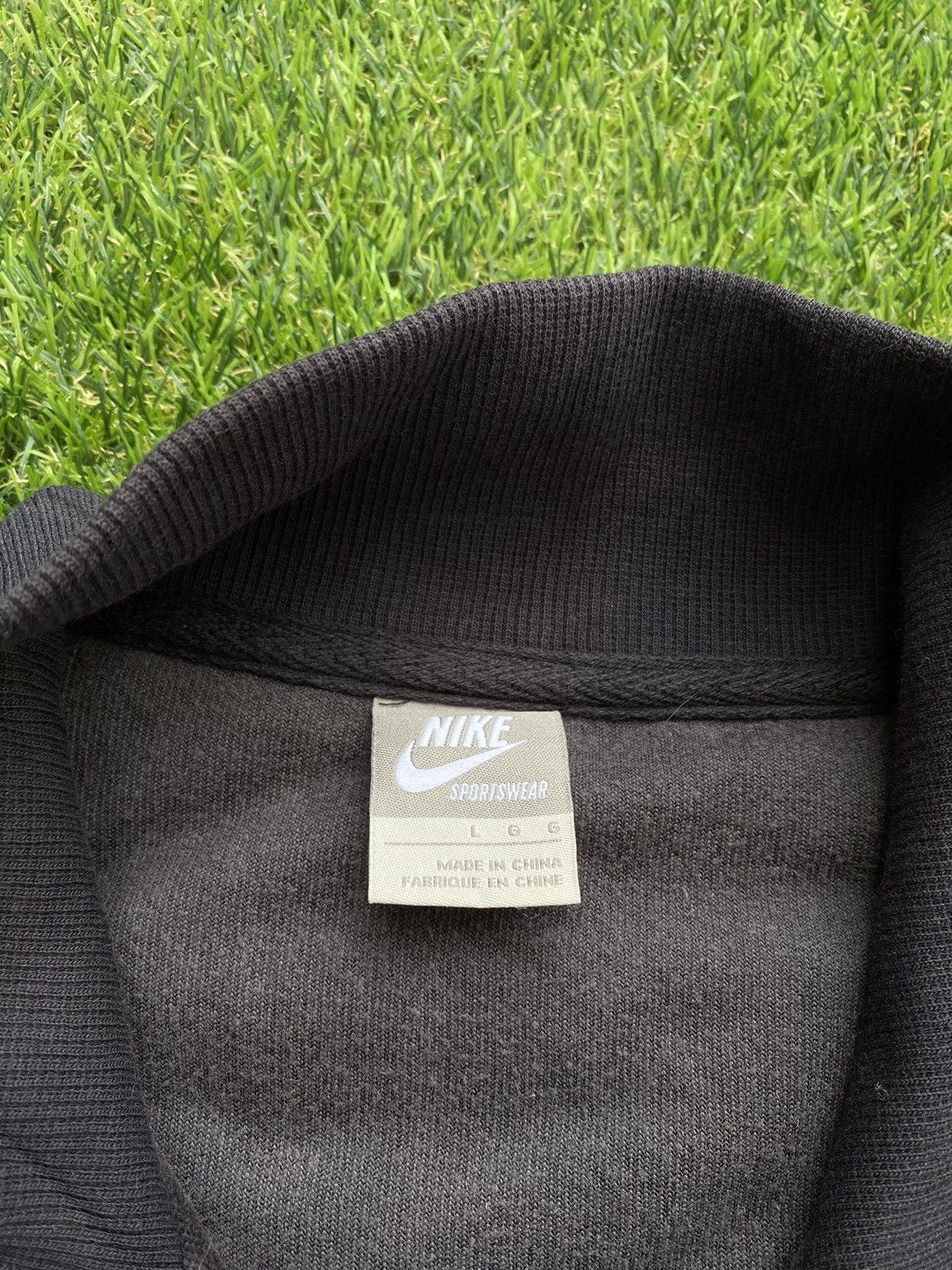 Nike SHOOT 🔥 Vintage Y2K Nike Pinwheel Fleece Zipper Sweater Size US L / EU 52-54 / 3 - 5 Thumbnail