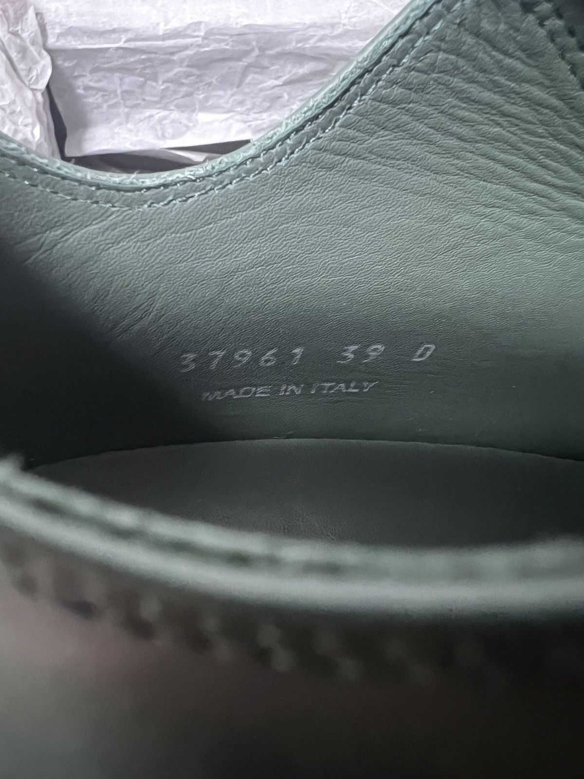 Rick Owens Rick Owens Teal Mainline Leather Low Ramones - Size 39 Size US 9 / IT 39 - 10 Thumbnail