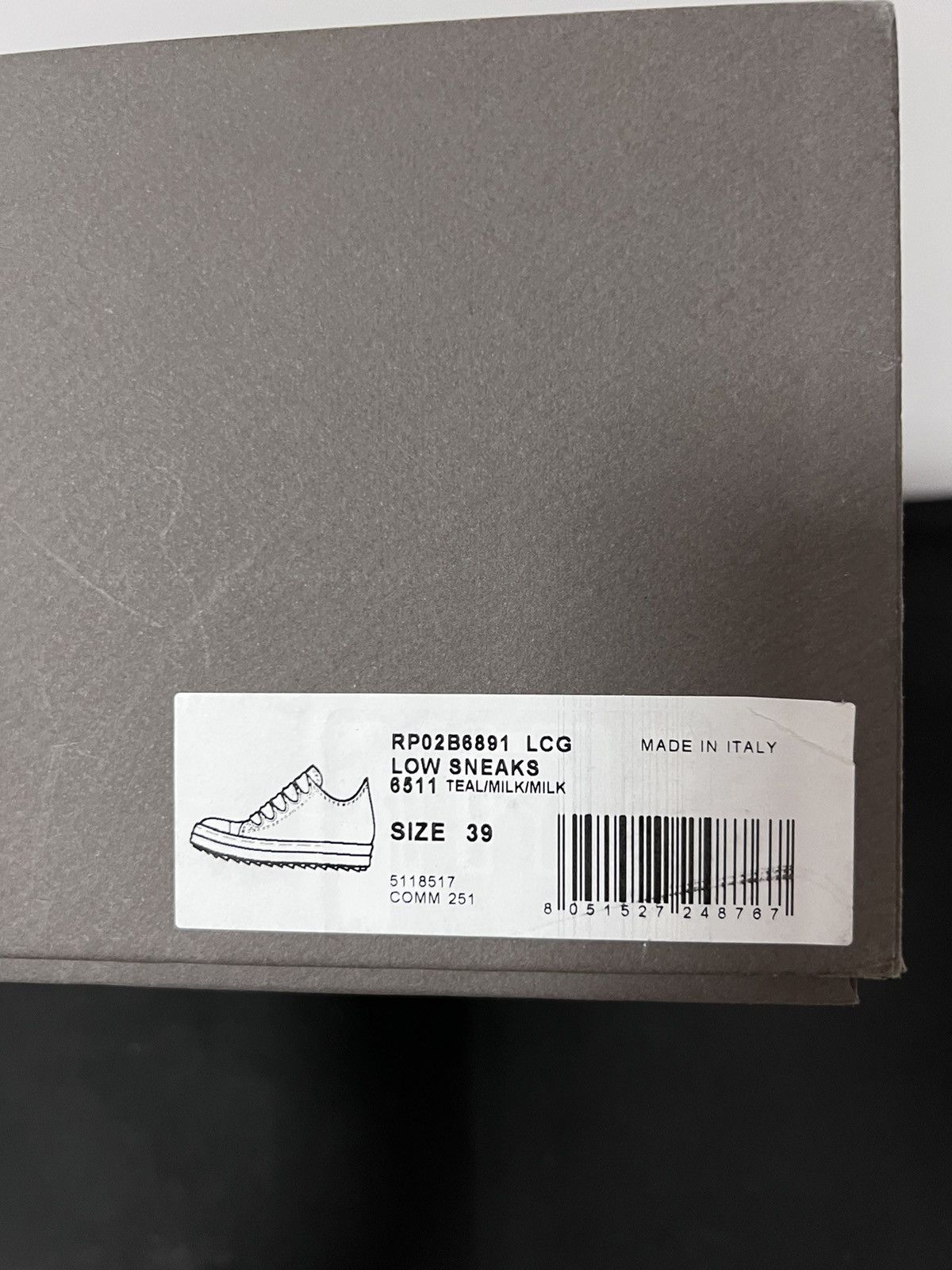 Rick Owens Rick Owens Teal Mainline Leather Low Ramones - Size 39 Size US 9 / IT 39 - 12 Thumbnail