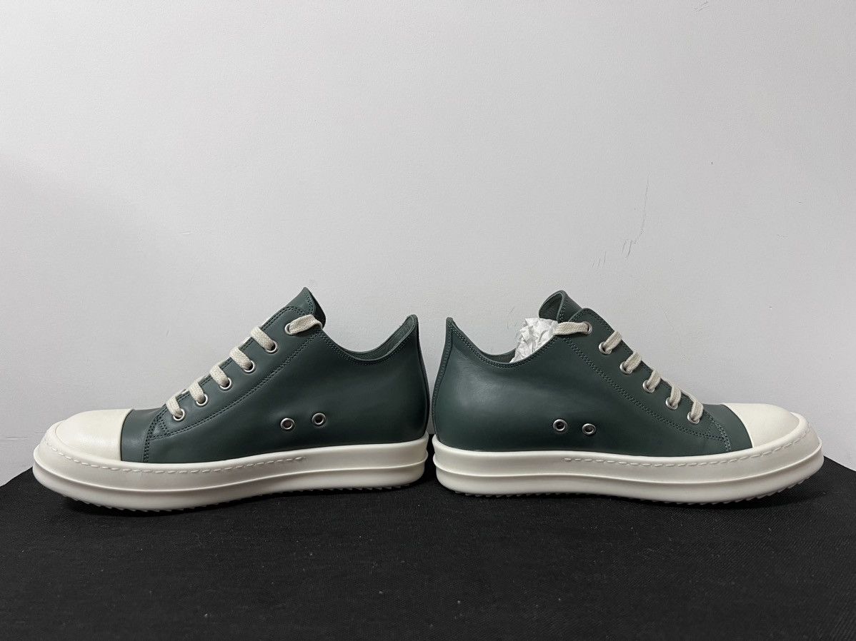 Rick Owens Rick Owens Teal Mainline Leather Low Ramones - Size 39 Size US 9 / IT 39 - 8 Thumbnail
