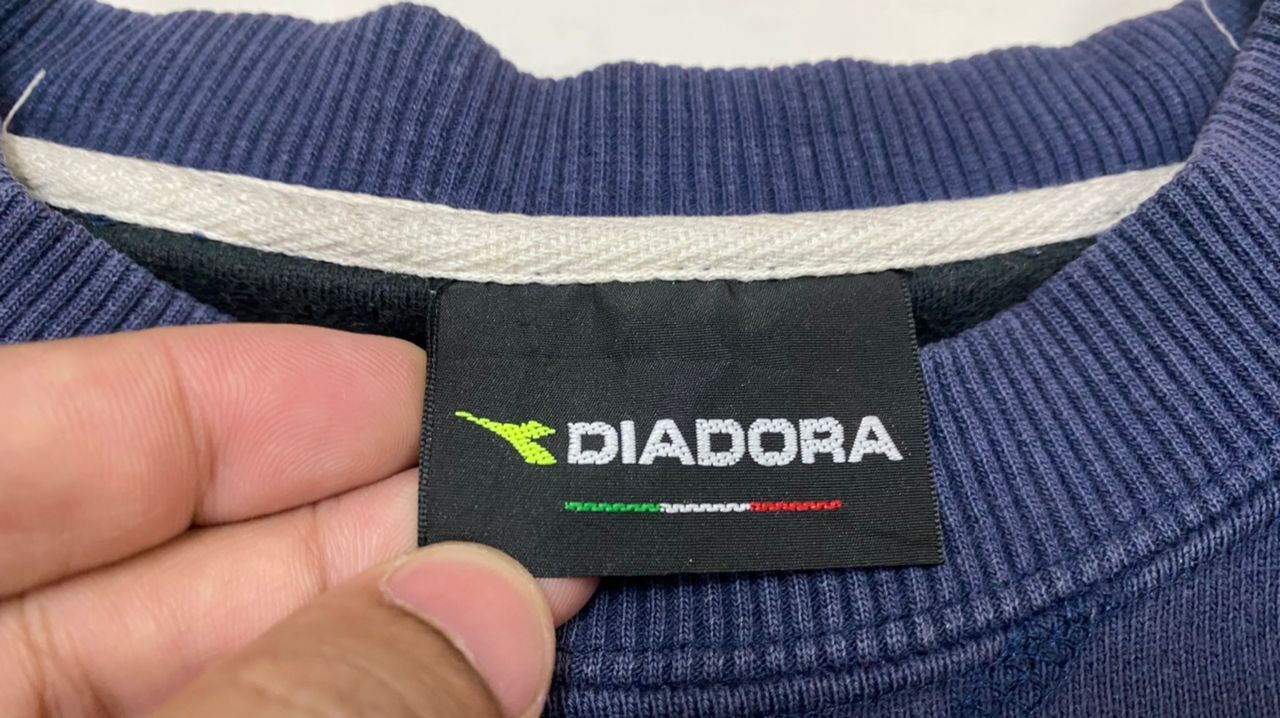 Diadora Distressed Diadora Meazza A.C Milan Sweatshirt Size US L / EU 52-54 / 3 - 7 Thumbnail