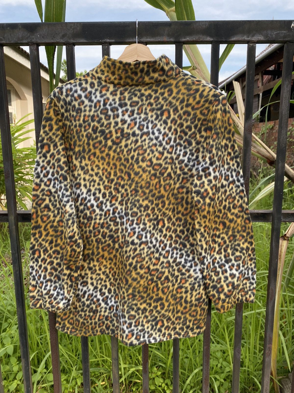 Japanese Brand GONE🔥 Japanese Fashion Leopard Skin Fleece Sweater Jacket Size M / US 6-8 / IT 42-44 - 4 Thumbnail