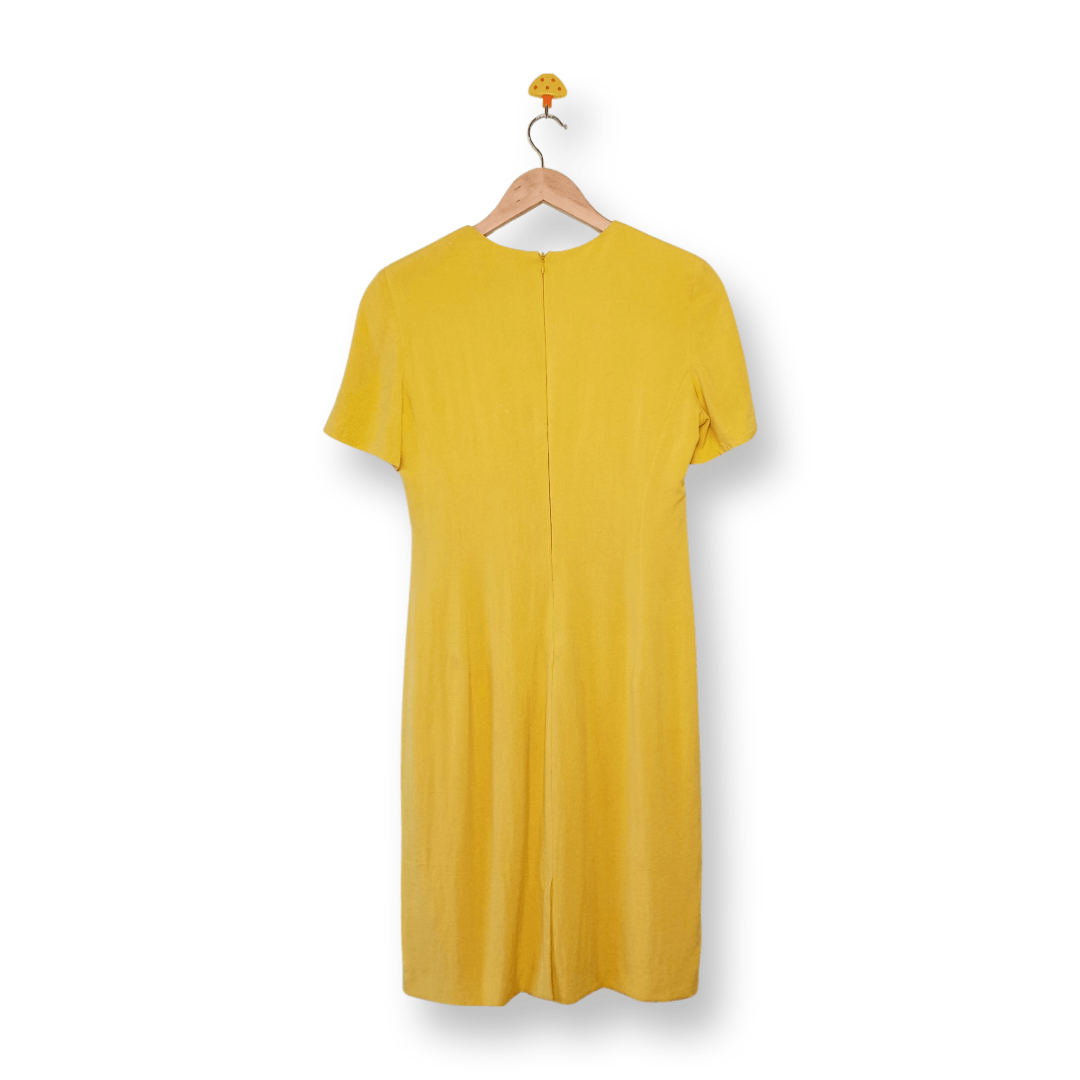 Valentino Valentino Miss V Silk Midi Dress Vintage 90s Made in Italy Size L / US 10 / IT 46 - 2 Thumbnail