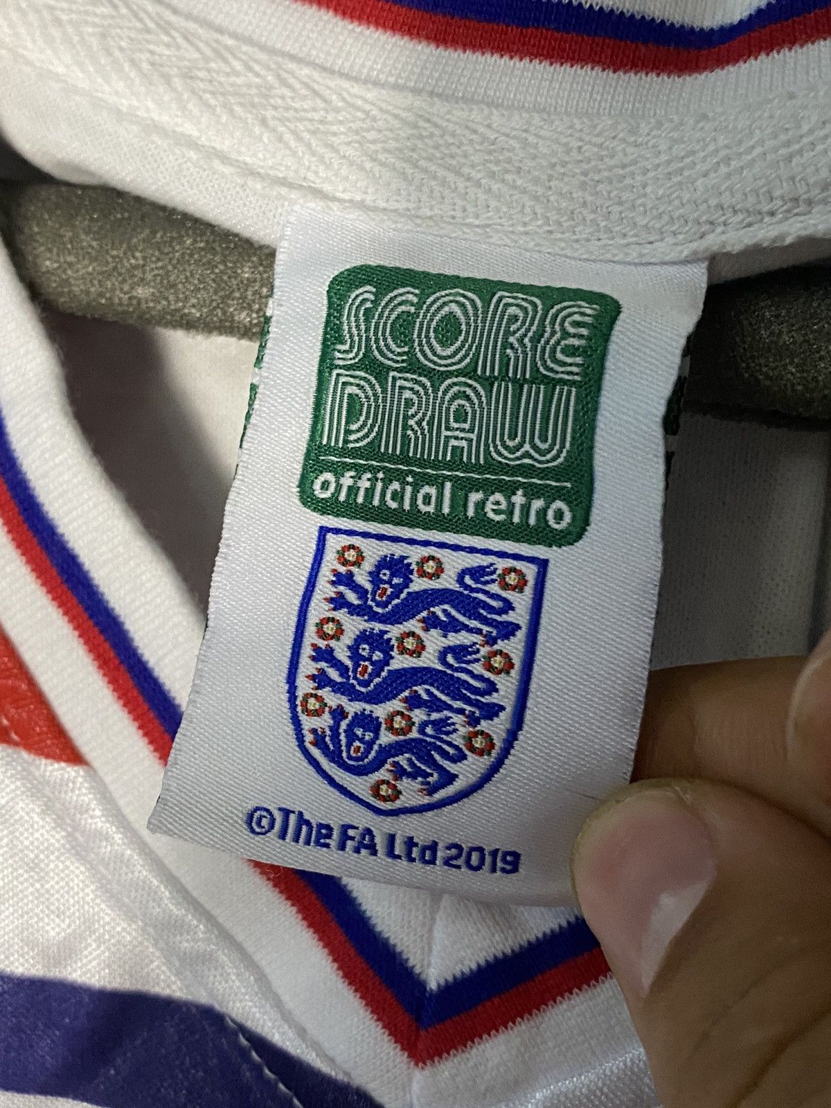 Other 1980 Retro England National Team Score Draw Soccer Jersey Size US XL / EU 56 / 4 - 2 Thumbnail