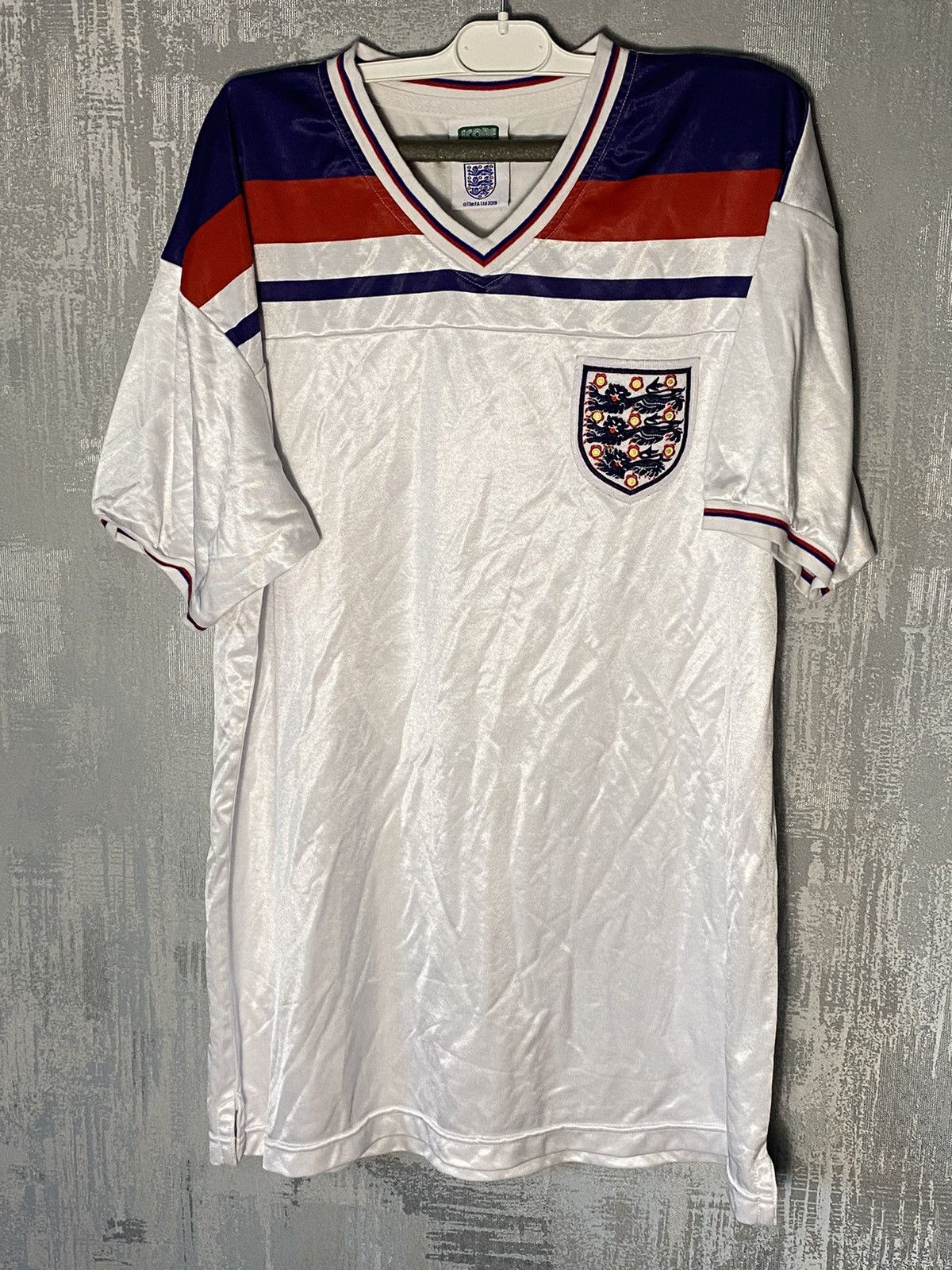 Other 1980 Retro England National Team Score Draw Soccer Jersey Size US XL / EU 56 / 4 - 1 Thumbnail