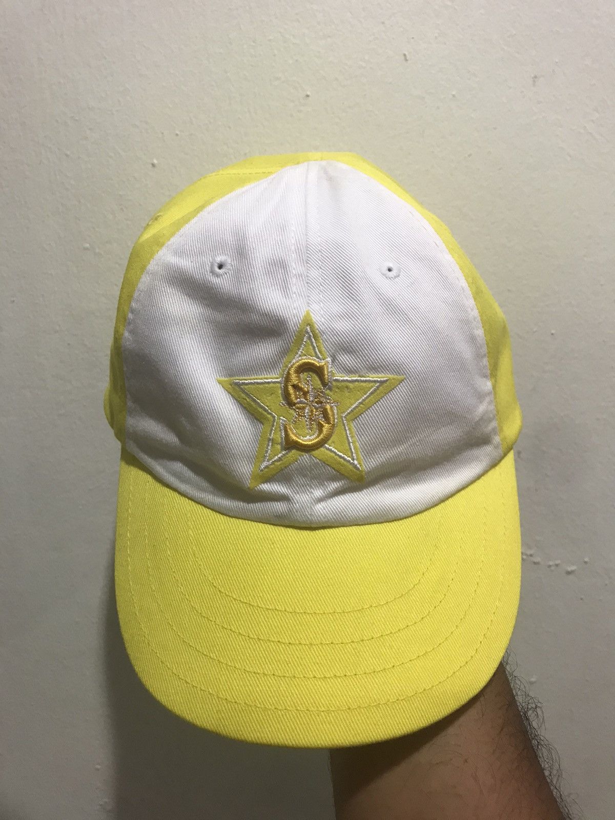 Nike 🔥Vintage🔥Seattle Marine Nike Team Short Brim Baseball Hat Size ONE SIZE - 2 Thumbnail