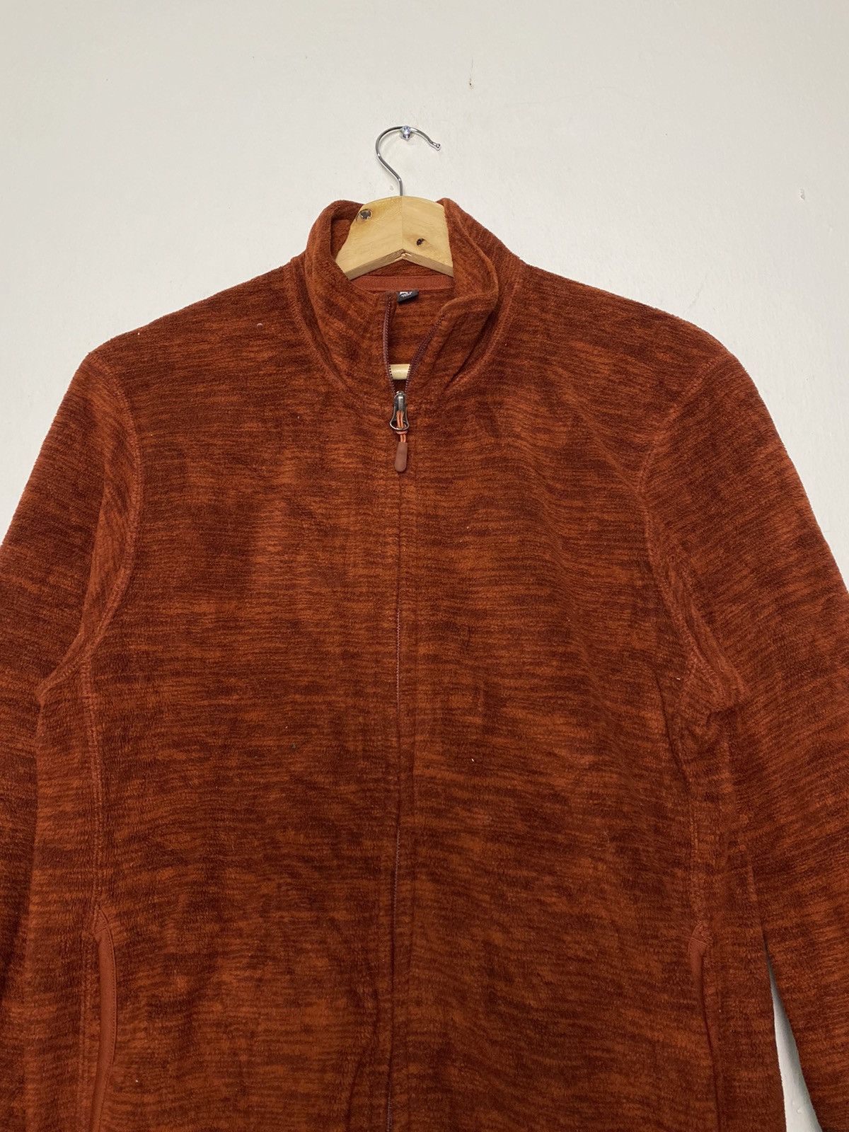 Uniqlo Vintage Uniqlo Brown Fleece Sweater Jacket Size US M / EU 48-50 / 2 - 2 Thumbnail