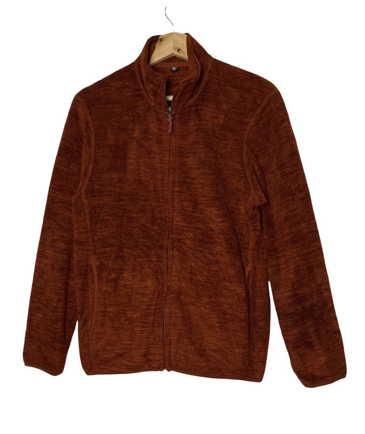 Uniqlo Vintage Uniqlo Brown Fleece Sweater Jacket Size US M / EU 48-50 / 2 - 1 Thumbnail